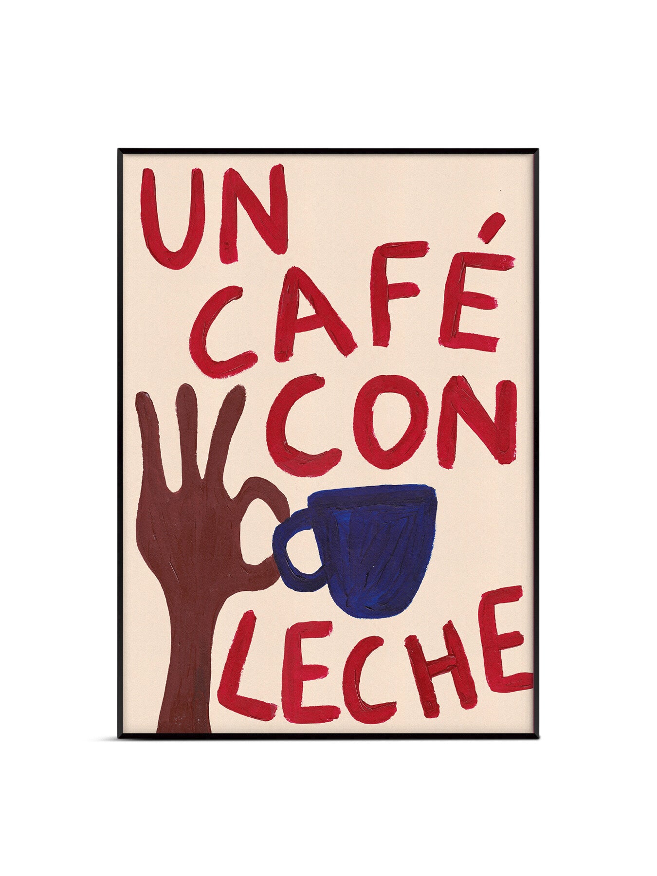 Un Café Con Leche A3 Print