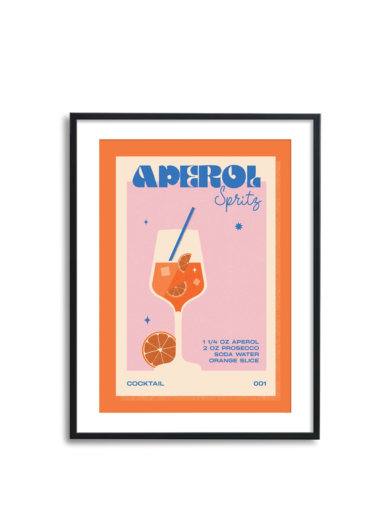 Aperol Spritz Orange A3 Print