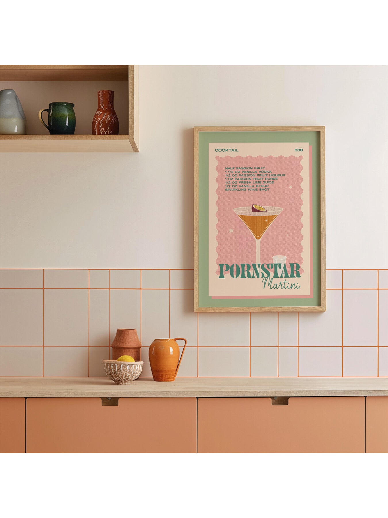Pornstar Martini Mint A3 Print