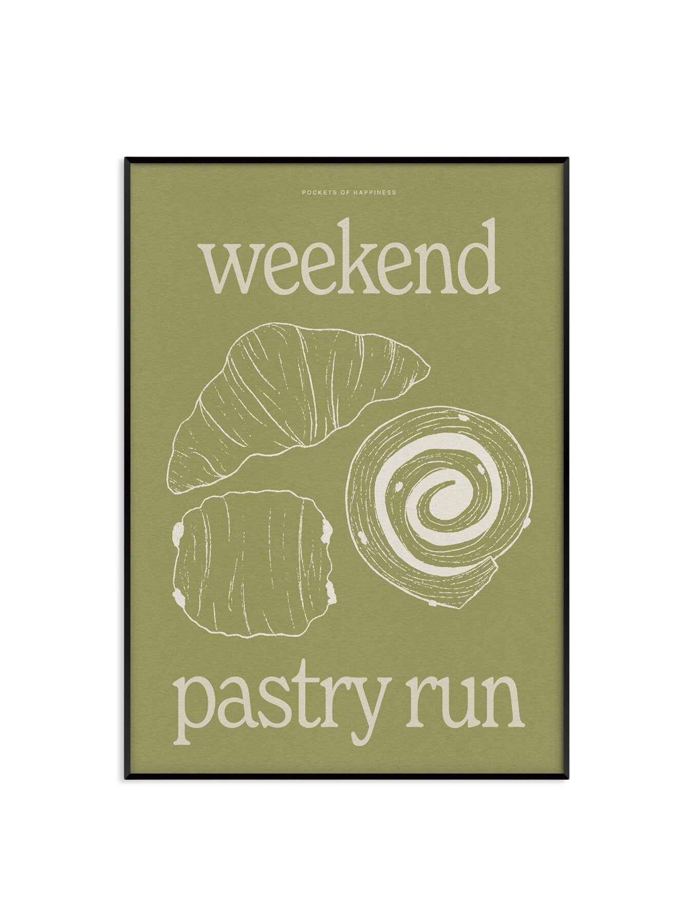 Weekend Pastry Run A3 Print