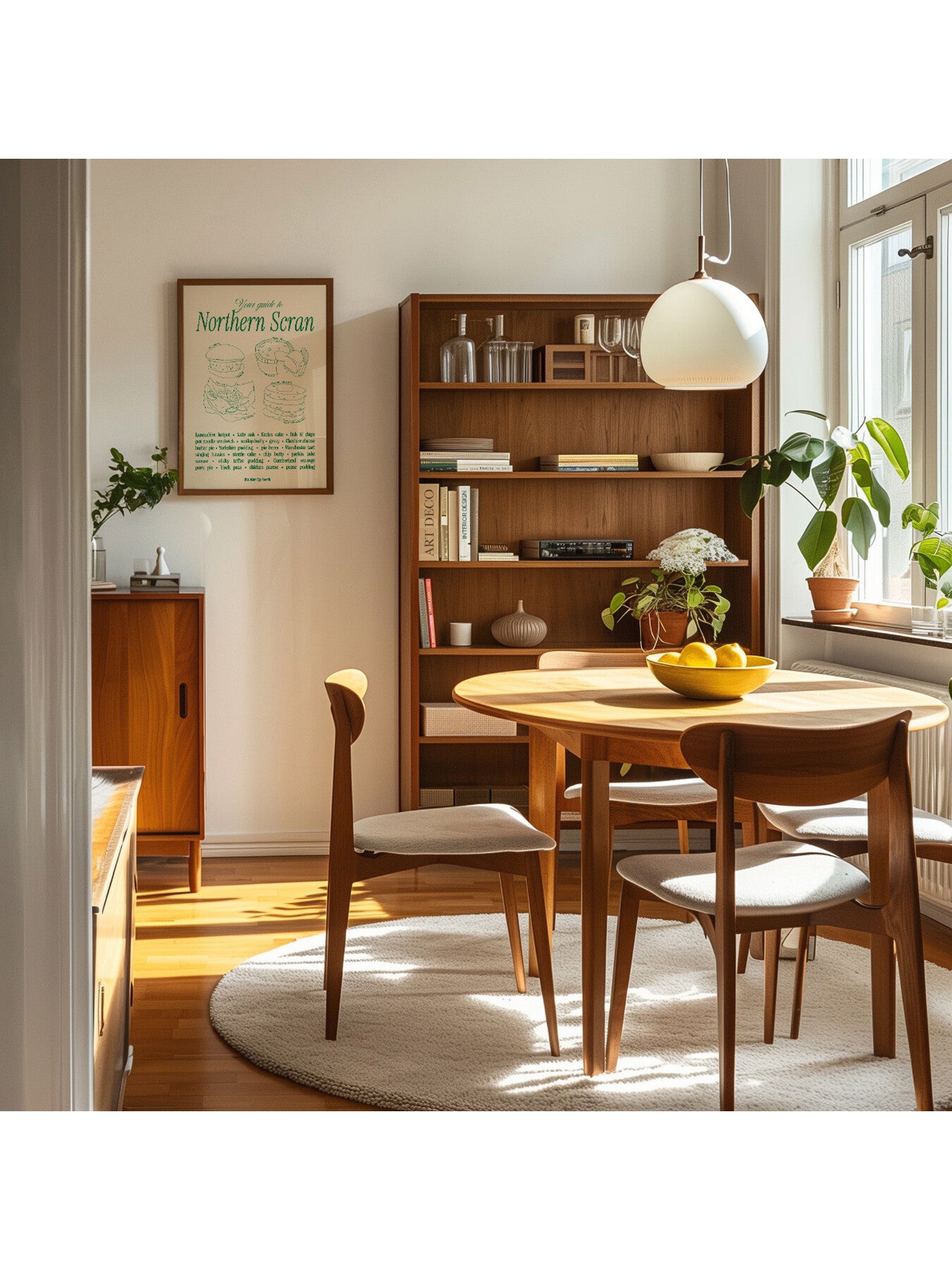 Northern Scran Green A3 Print