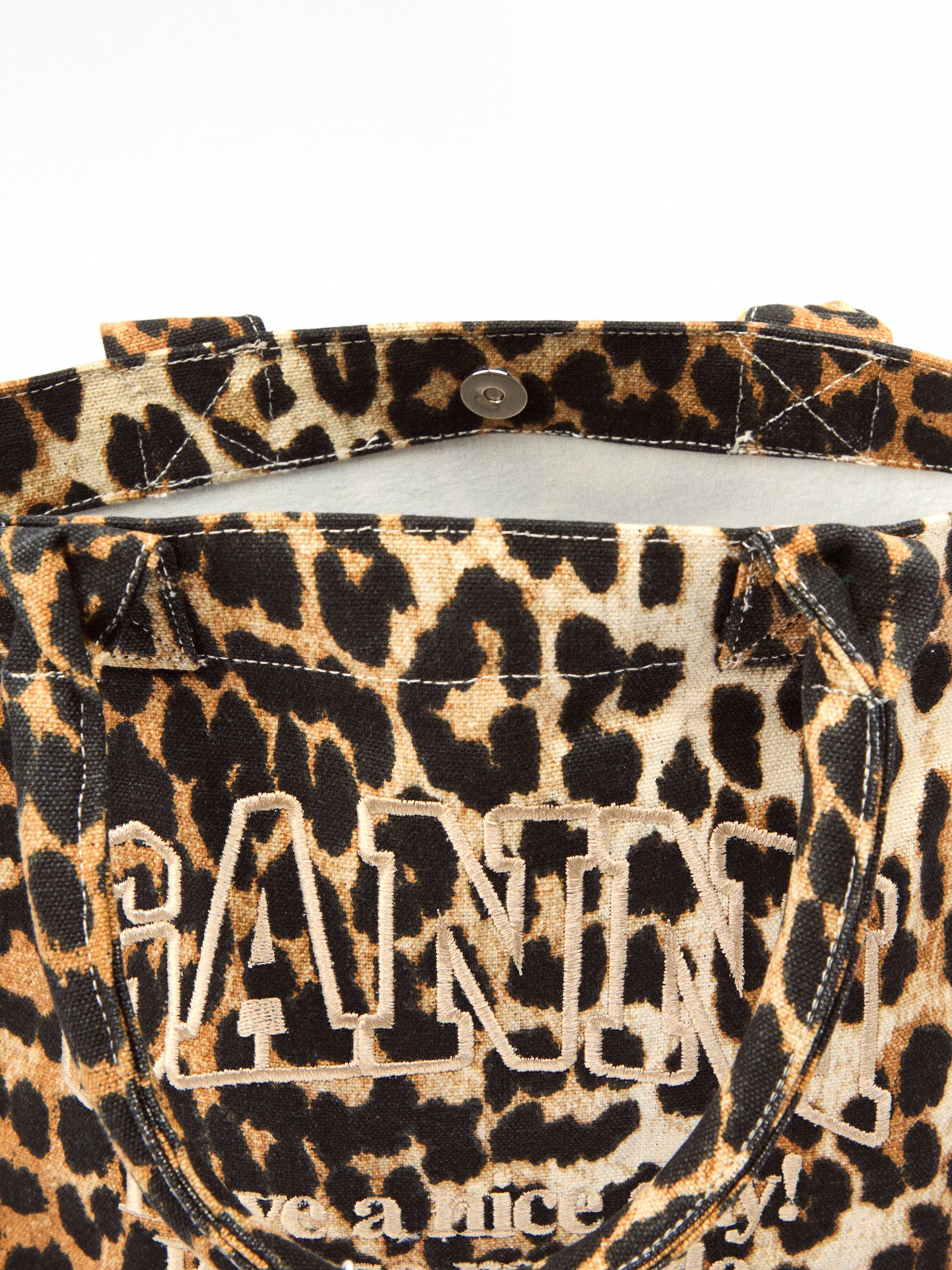 Small Easy Shopper Leopard Tote Bag