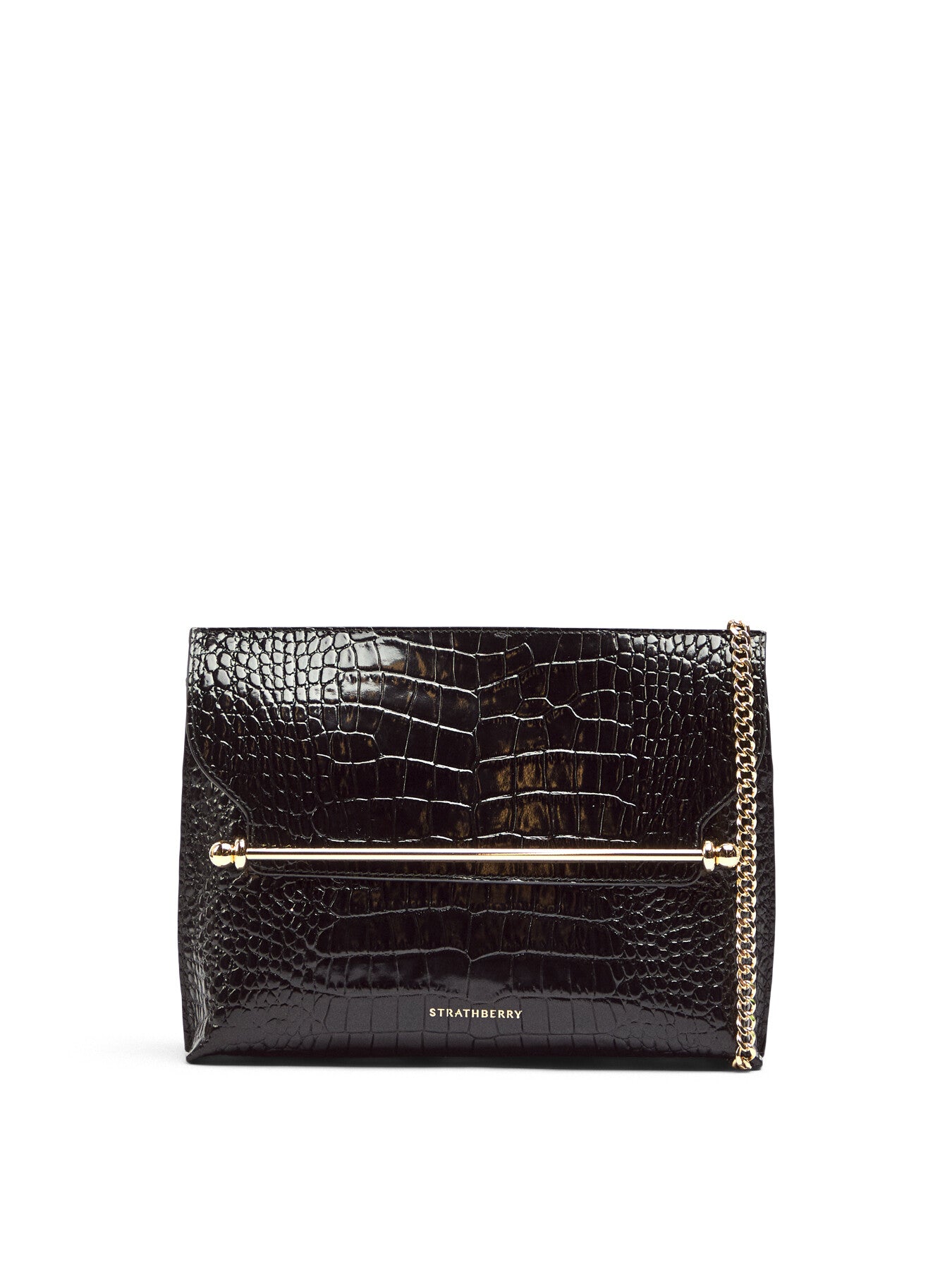 Stylist Leather Clutch Bag