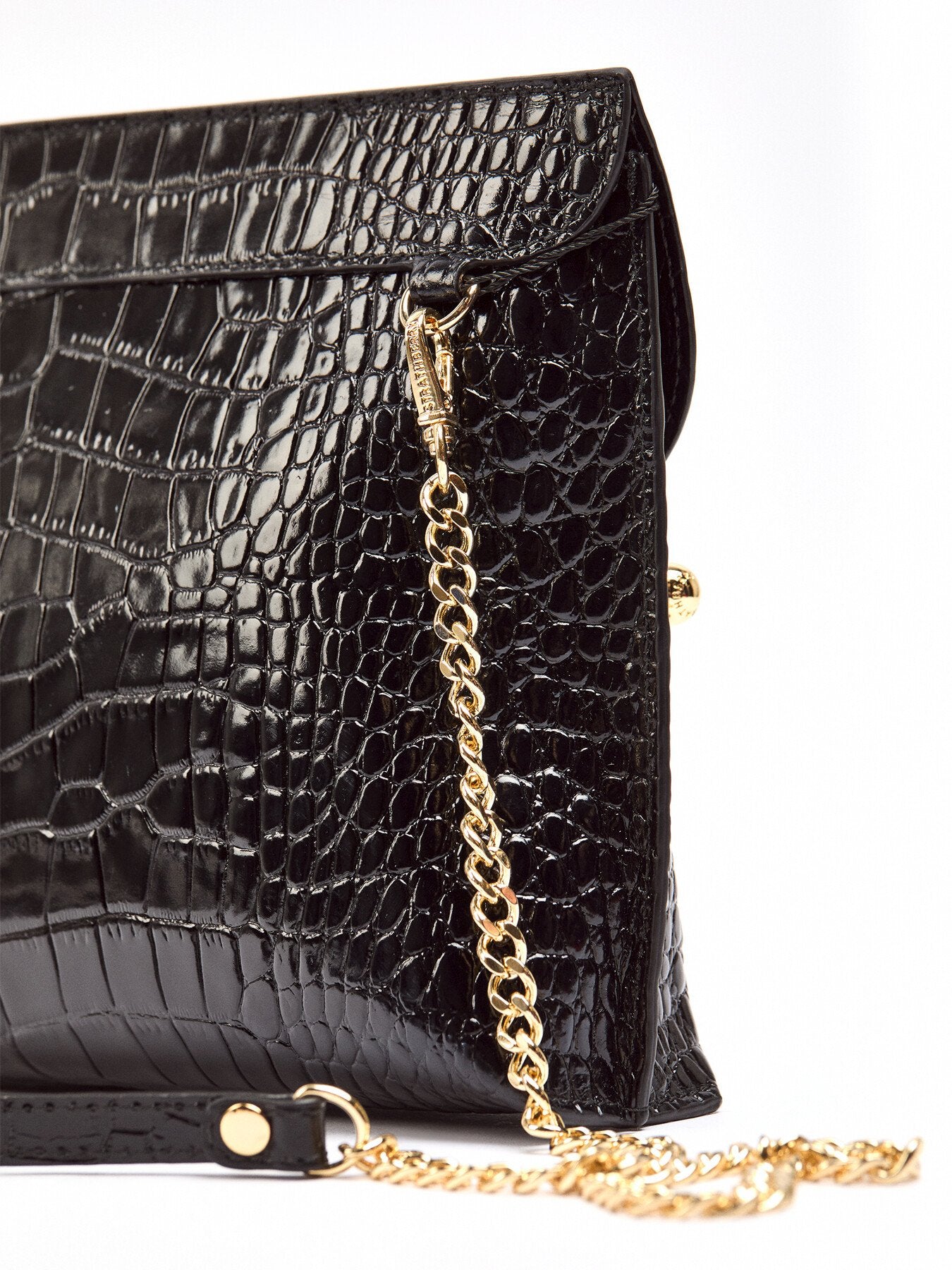 Stylist Leather Clutch Bag