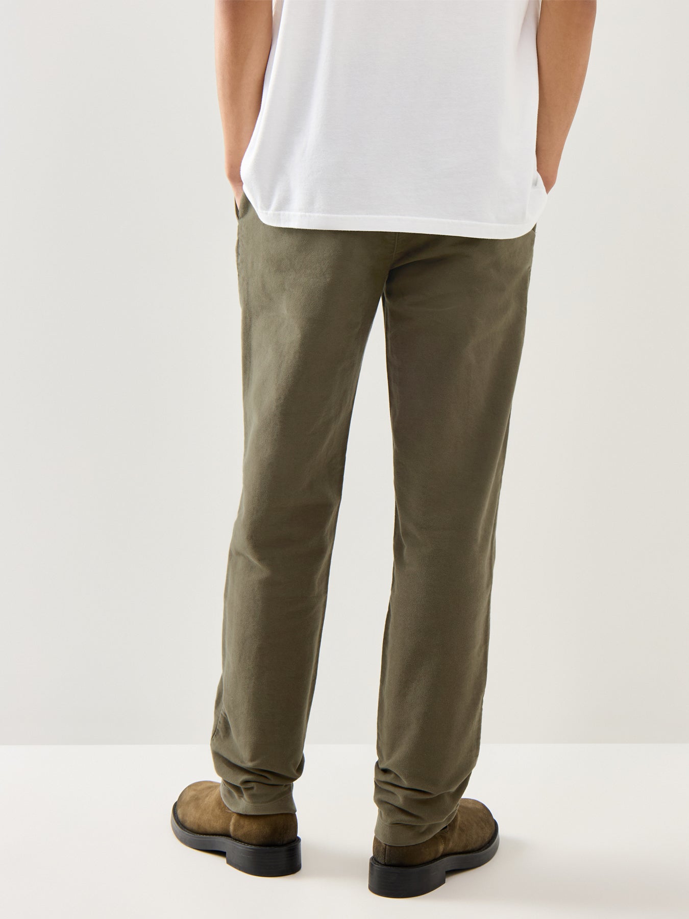 Moleskin Tailored Trouser Dark Olive