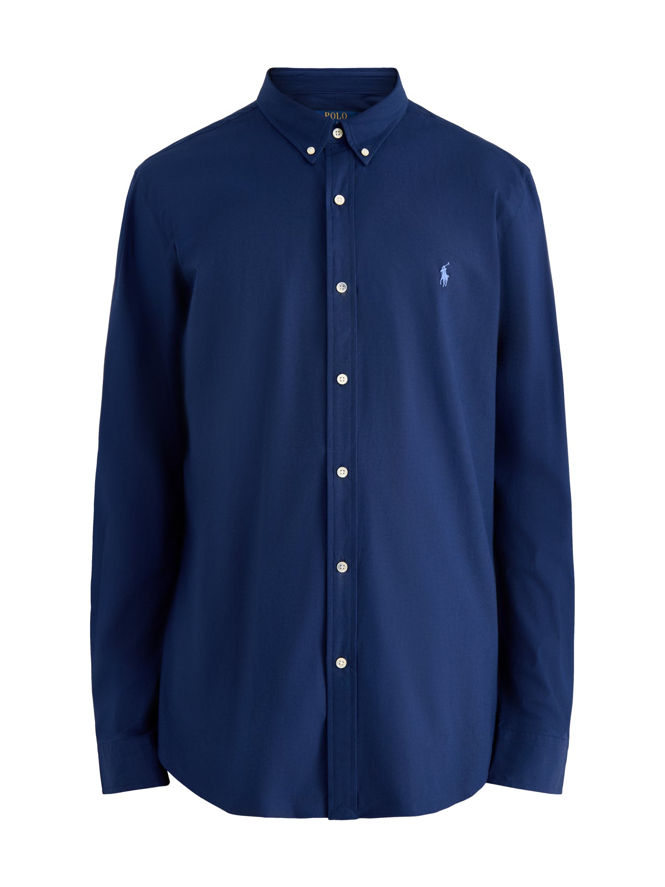 Slim Fit Stretch Poplin Shirt Newport Navy