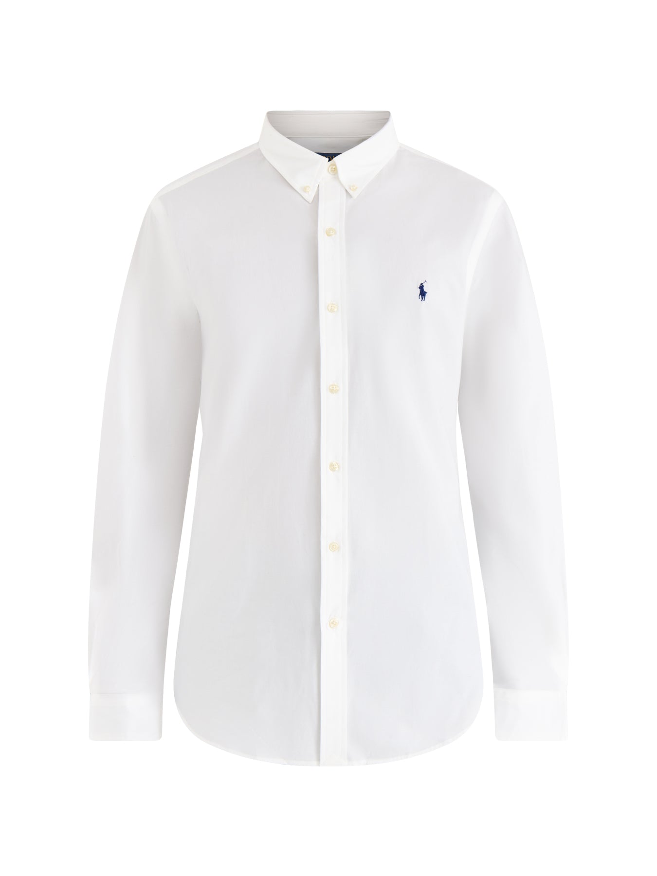 Slim Fit Stretch Poplin Shirt White