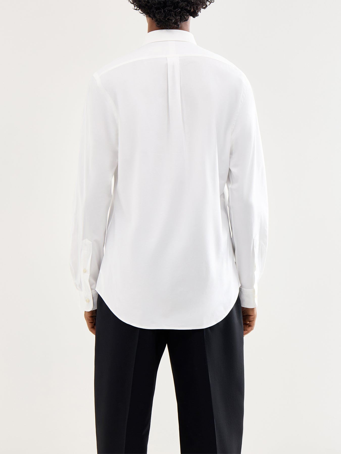 Slim Fit Stretch Poplin Shirt White