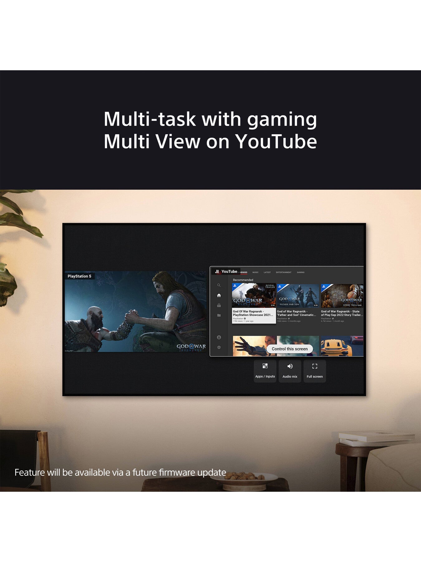 Bravia 7 K75XR70PU Mini LED75Inch 4k HDR Google Smart TV Acoustic Surface Audio Chromecast and Apple Airplay 2024