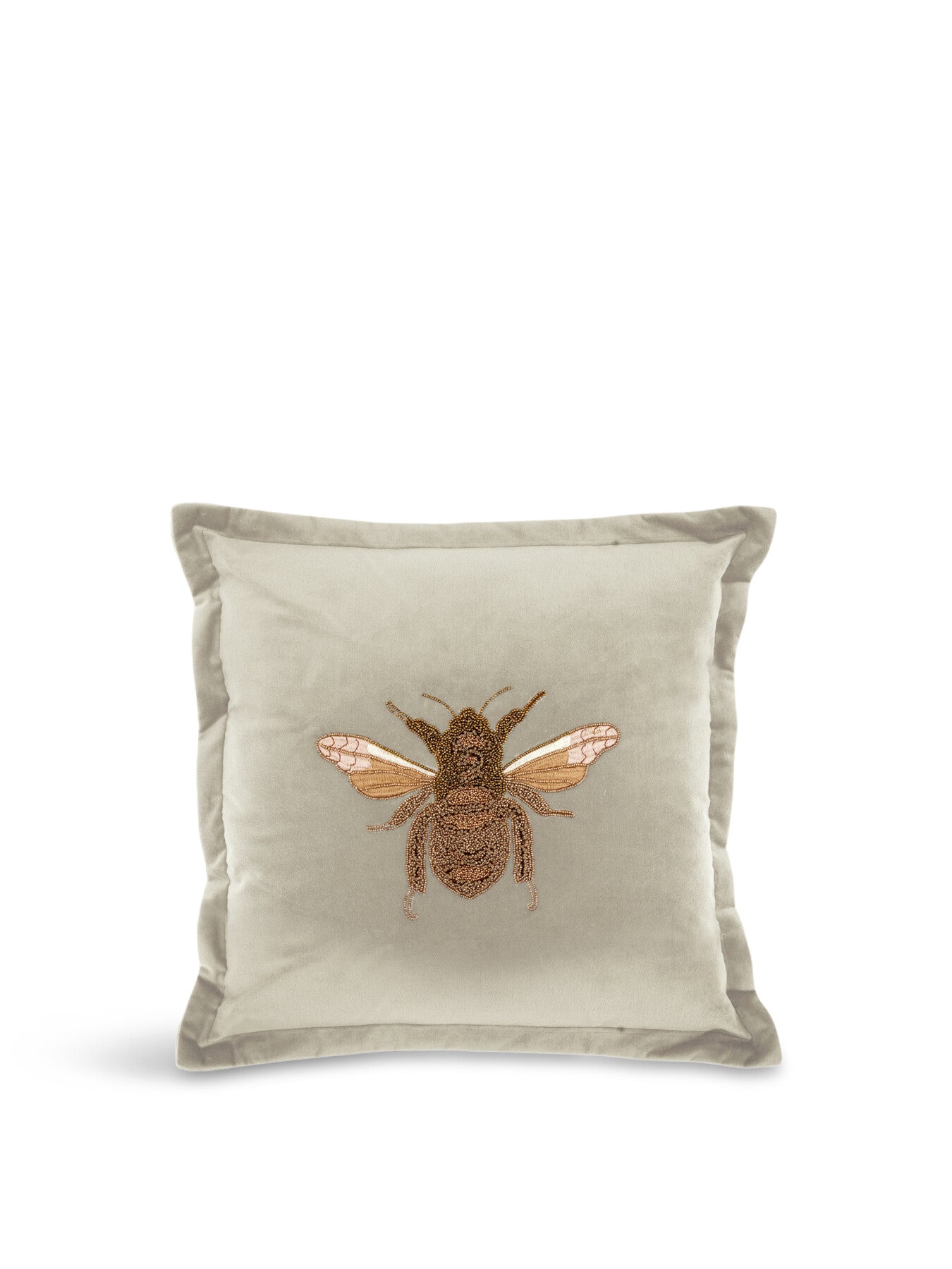 Layla Embroidered Feather Cushion