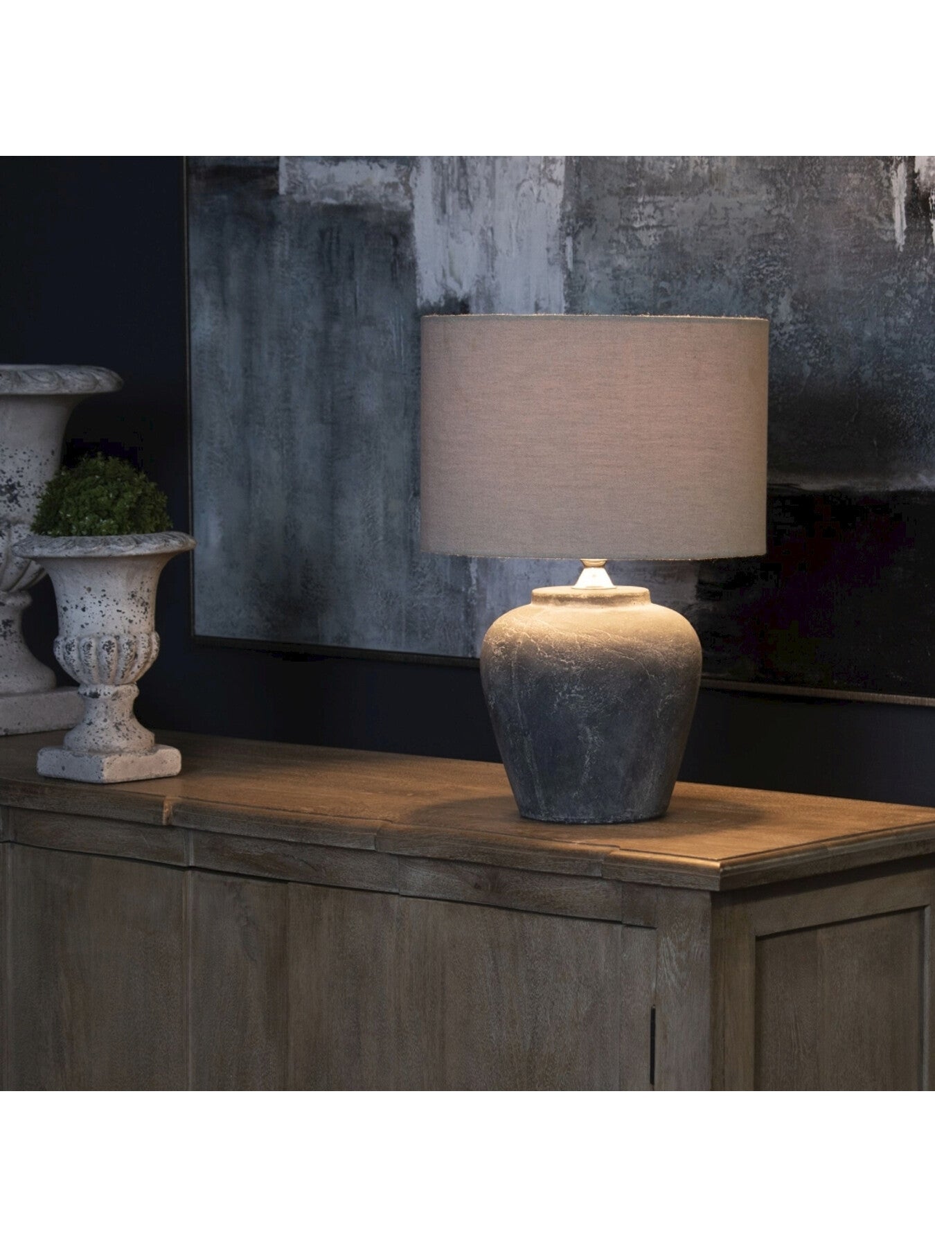 Amalfi Lamp with Linen Shade