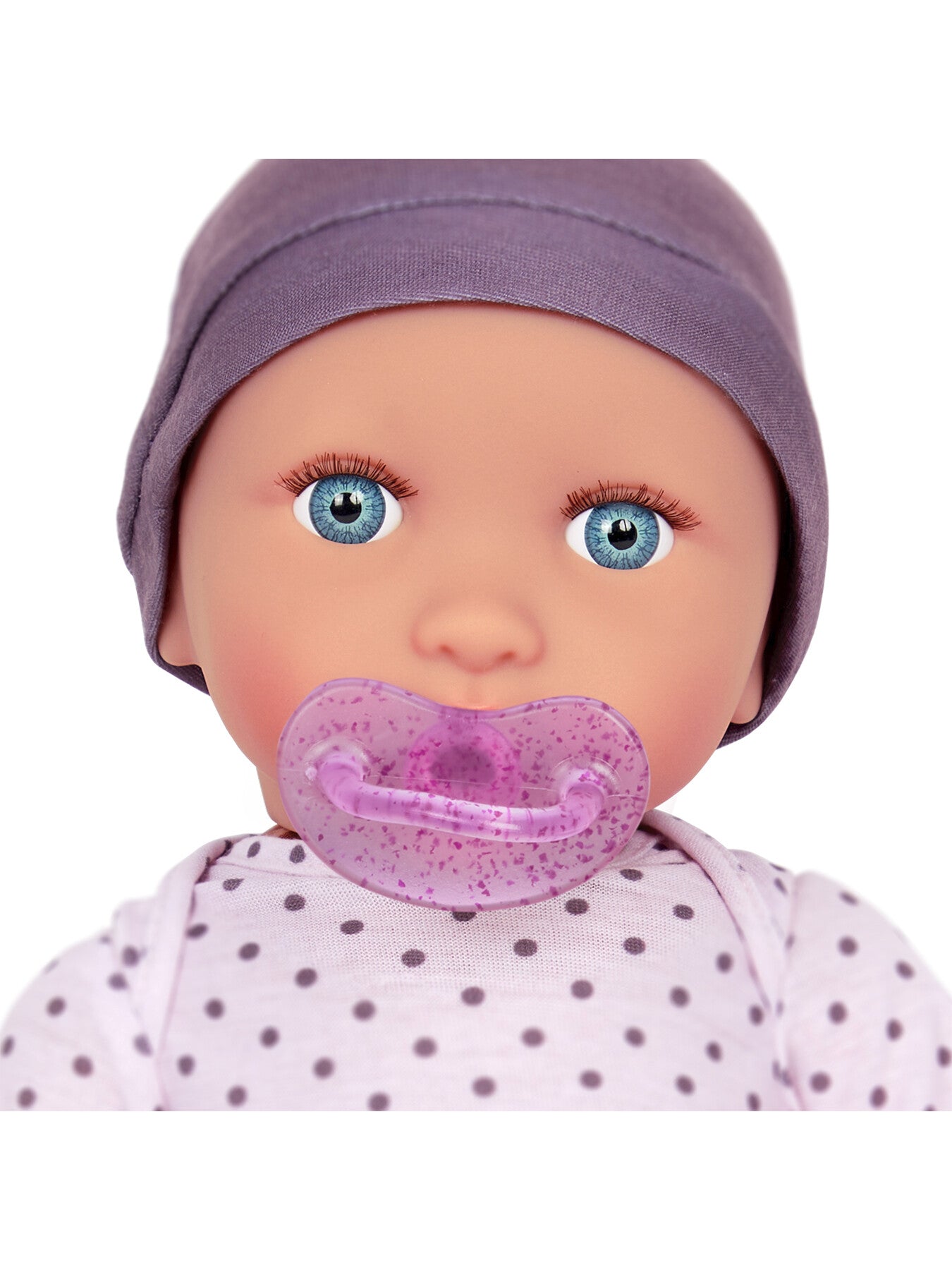 Doll -Lilac Pyjamas with Dots Hat