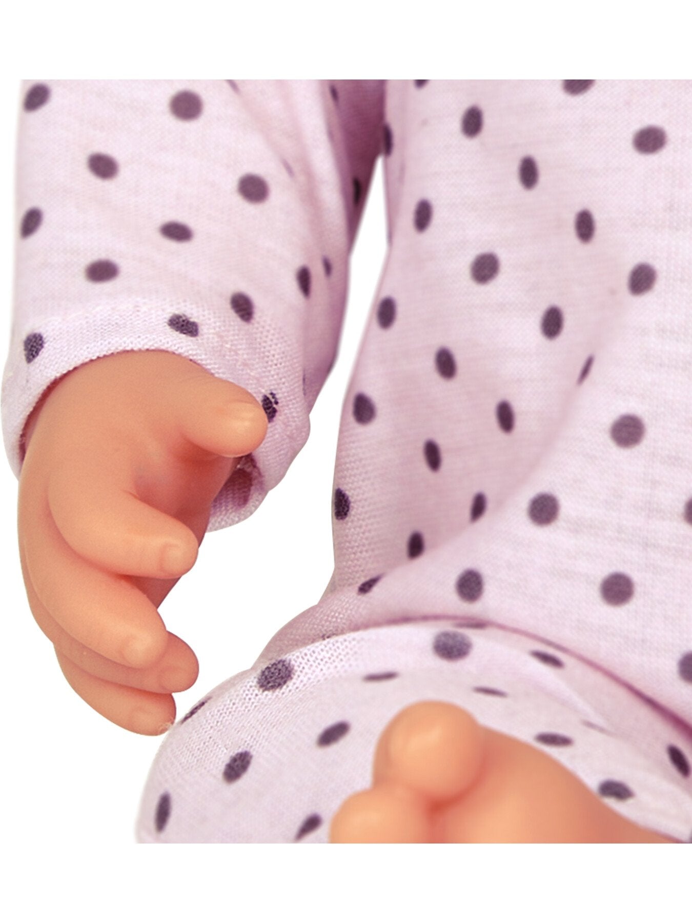 Doll -Lilac Pyjamas with Dots Hat