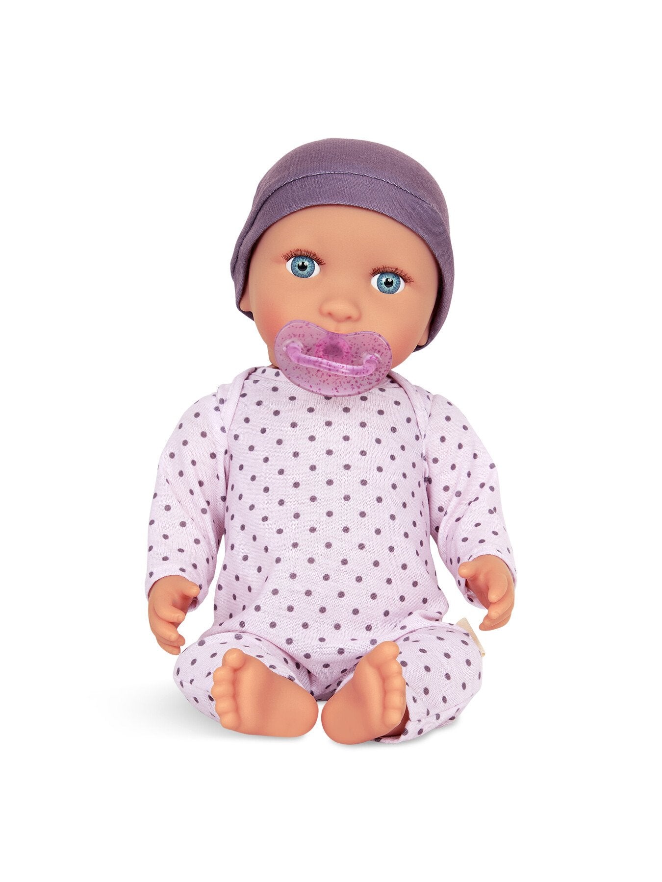 Doll -Lilac Pyjamas with Dots Hat