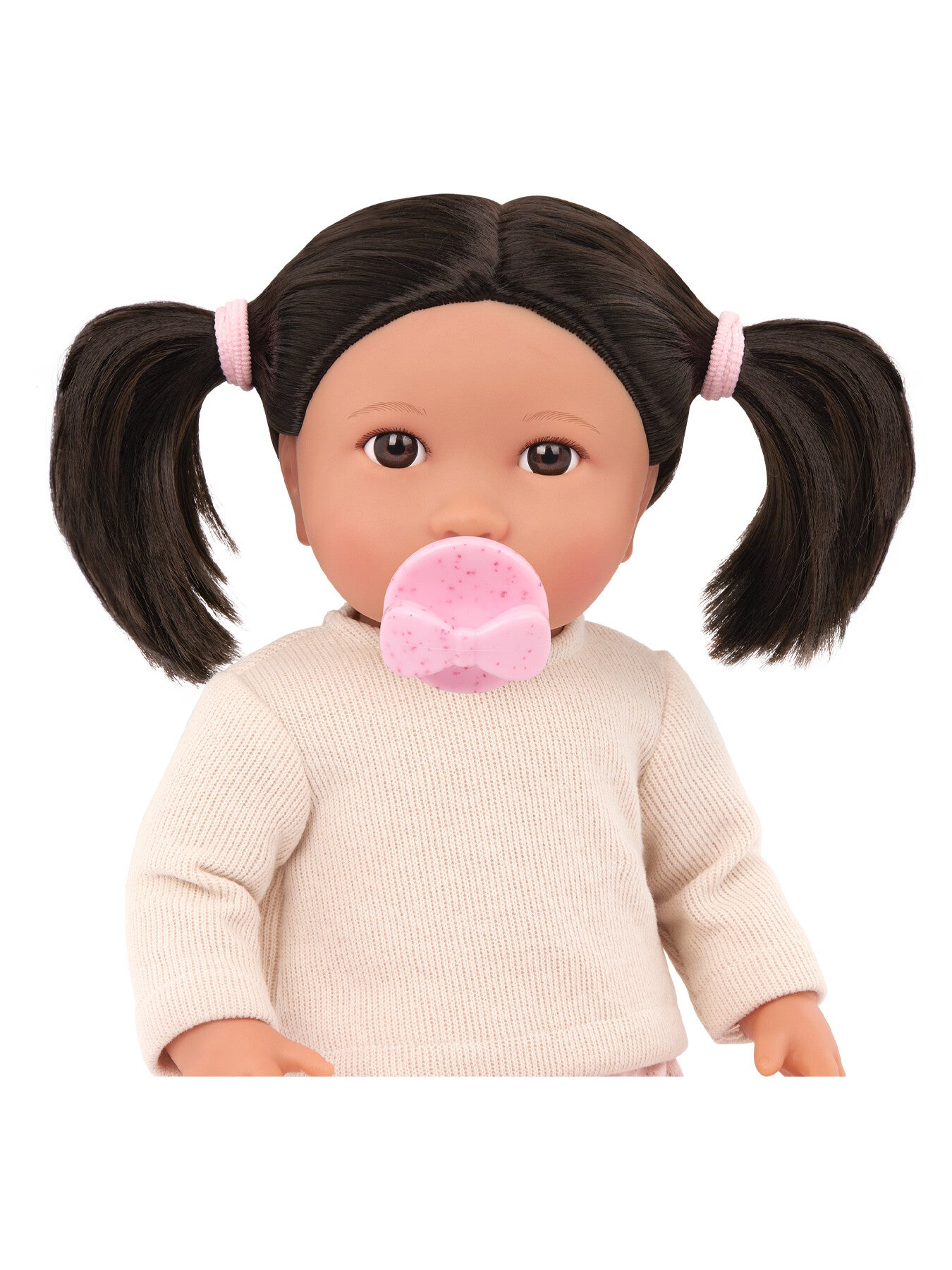 Doll with Hair Ivory Top