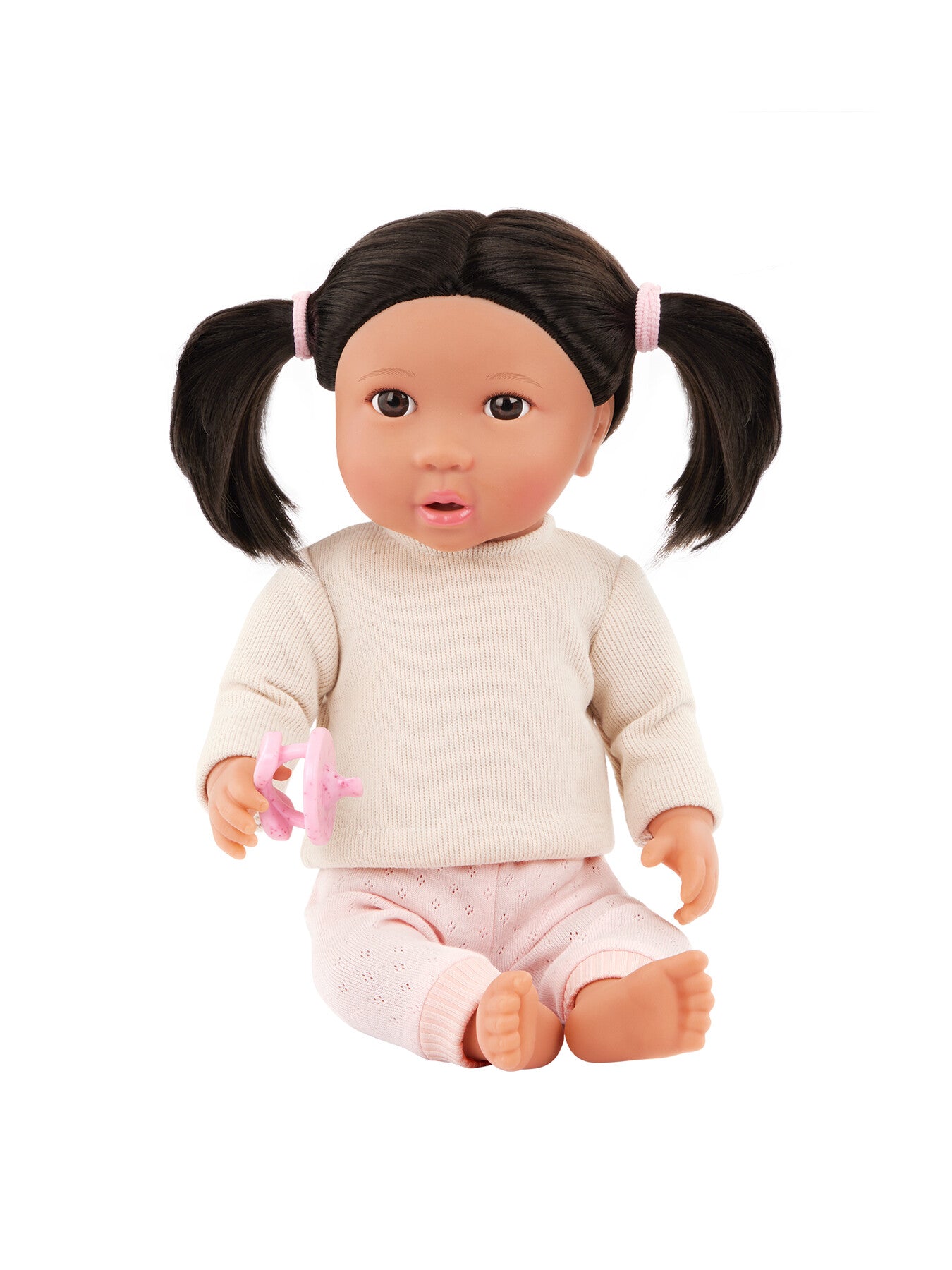 Doll with Hair Ivory Top