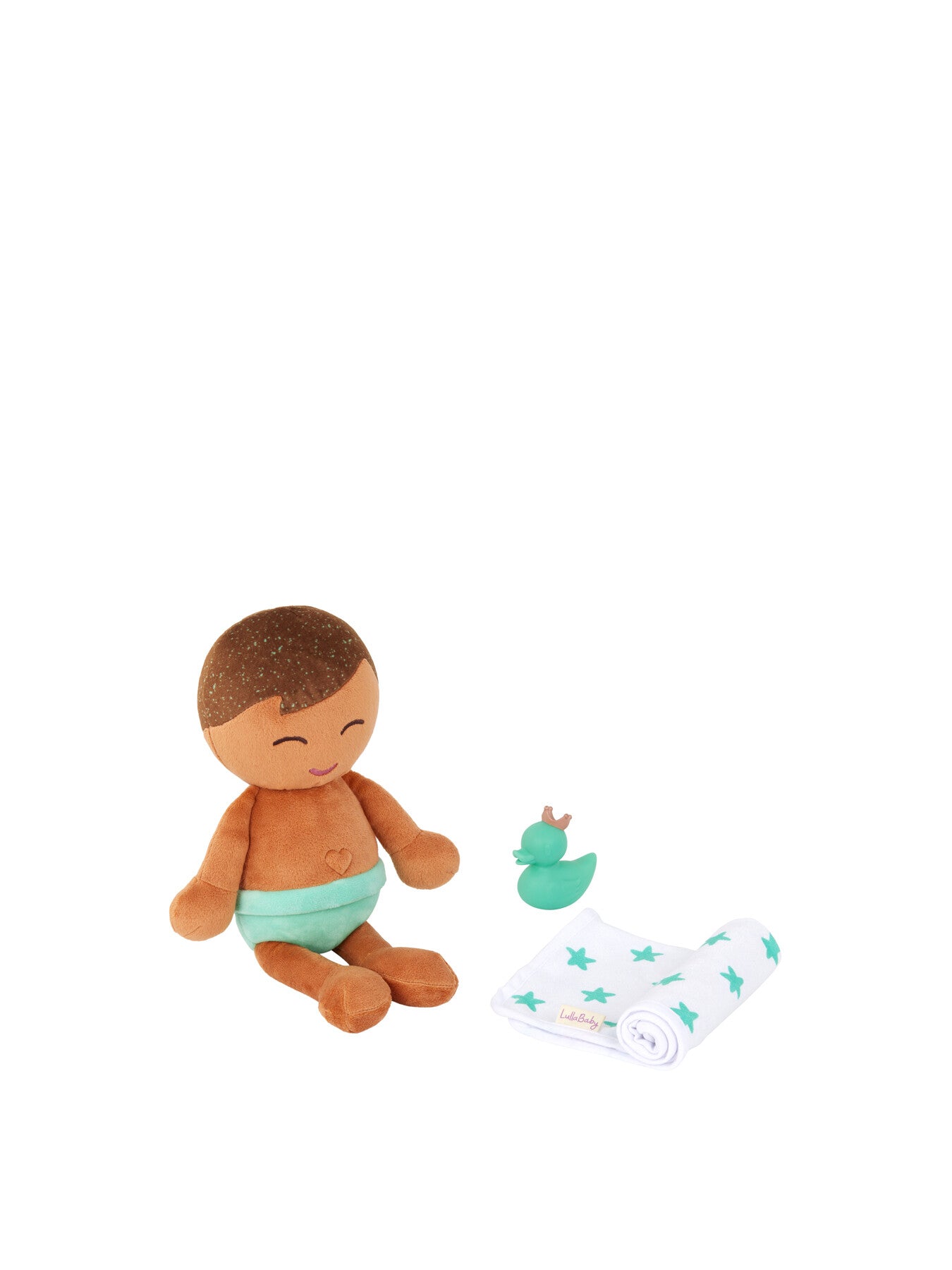 Plush Boy Bath Doll & Accessory
