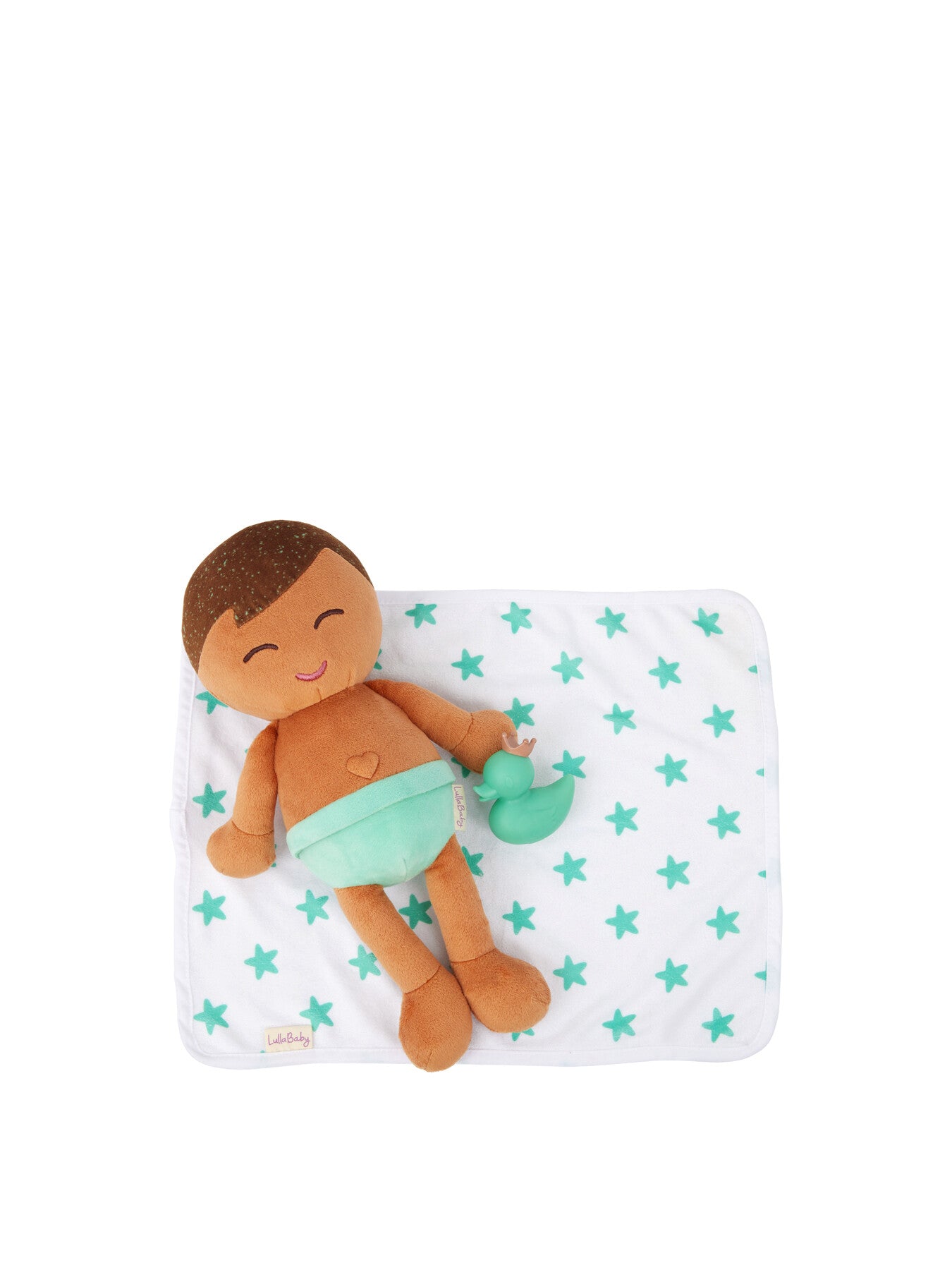 Plush Boy Bath Doll & Accessory