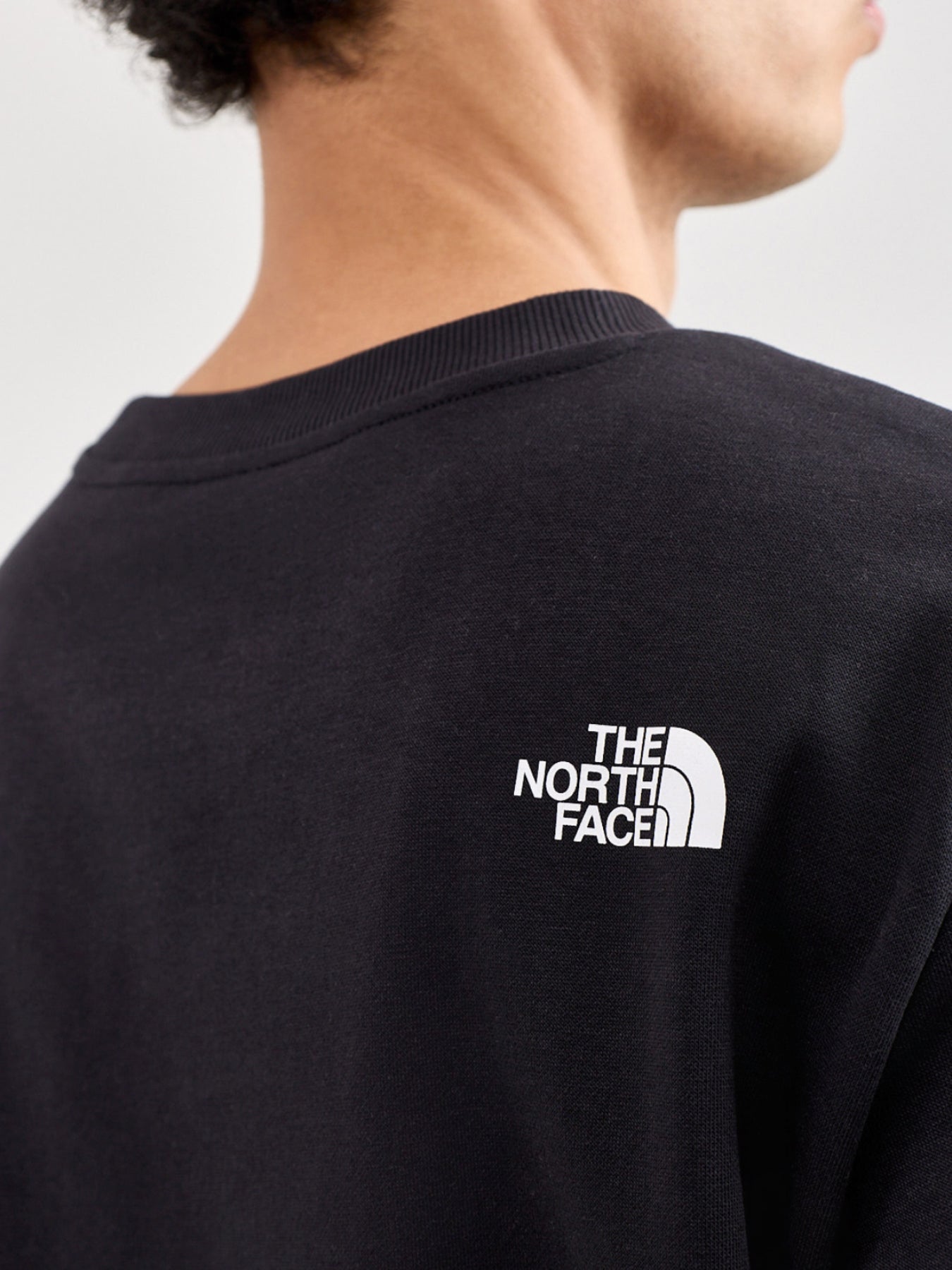 Simple Dome Crew Neck Sweatshirt Black
