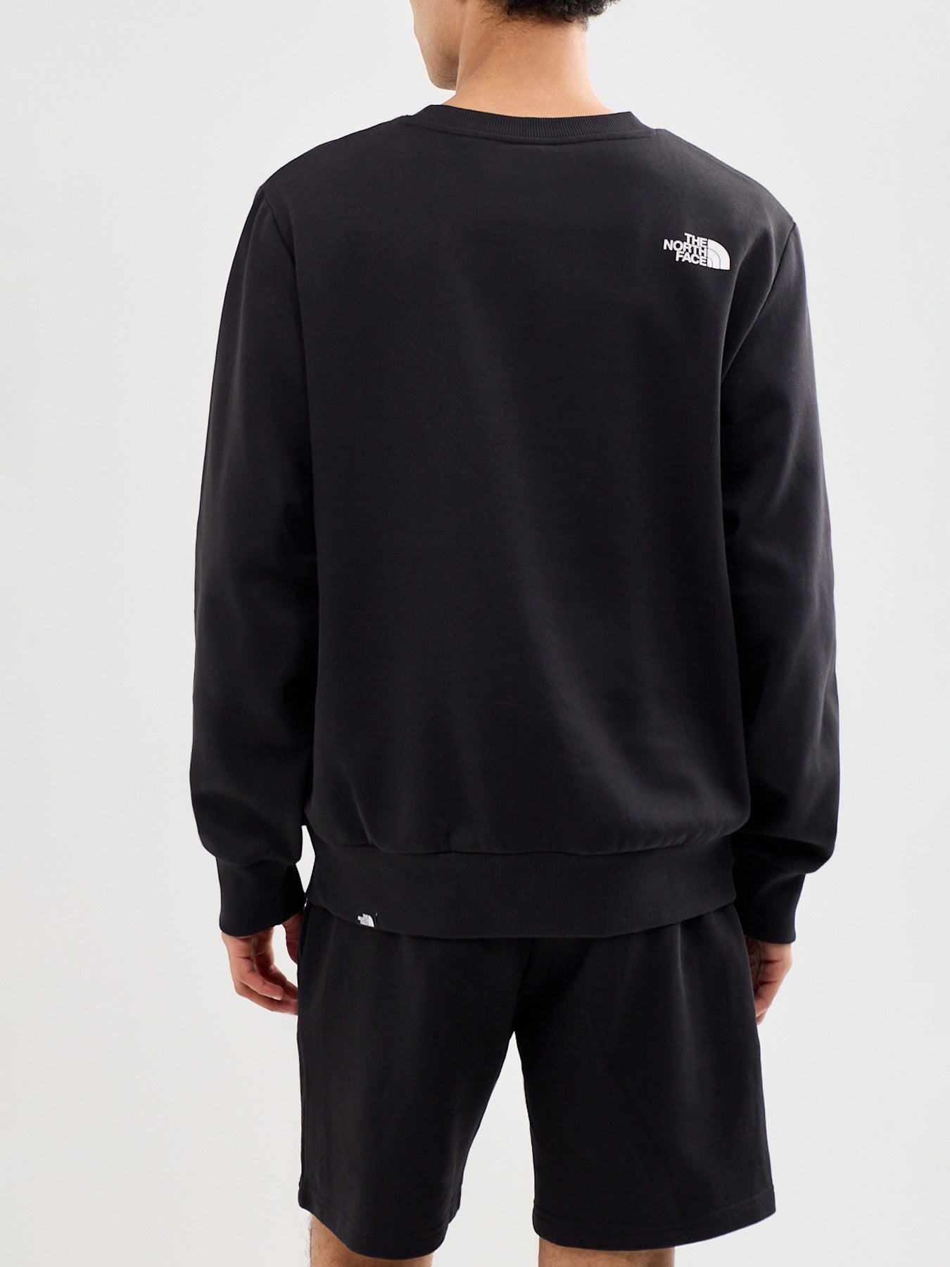 Simple Dome Crew Neck Sweatshirt Black
