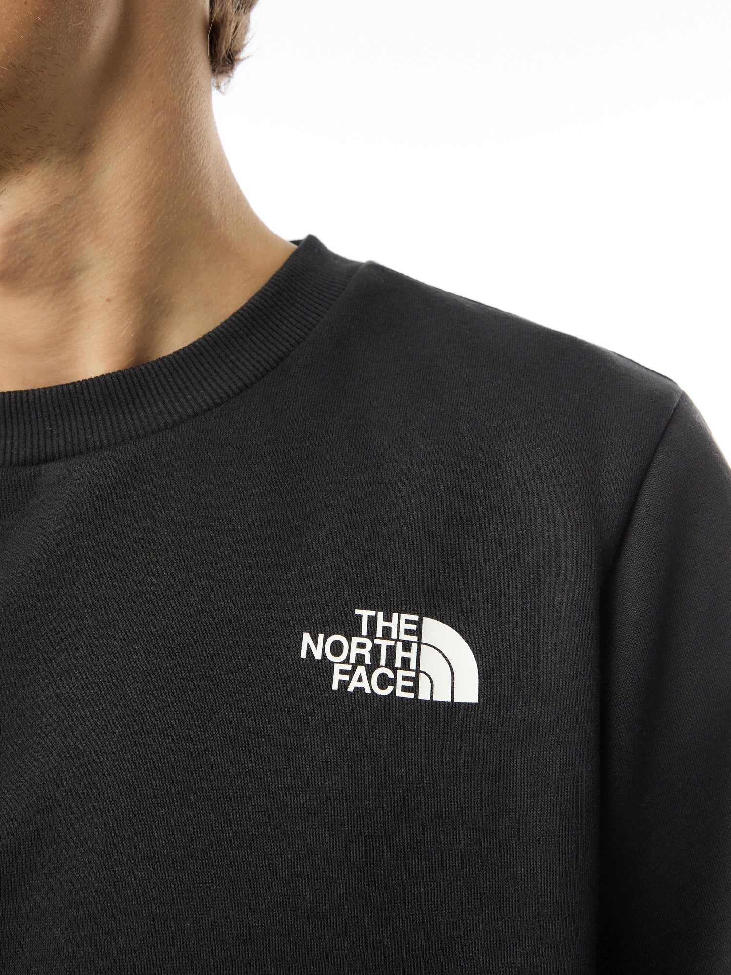 Simple Dome Crew Neck Sweatshirt Black