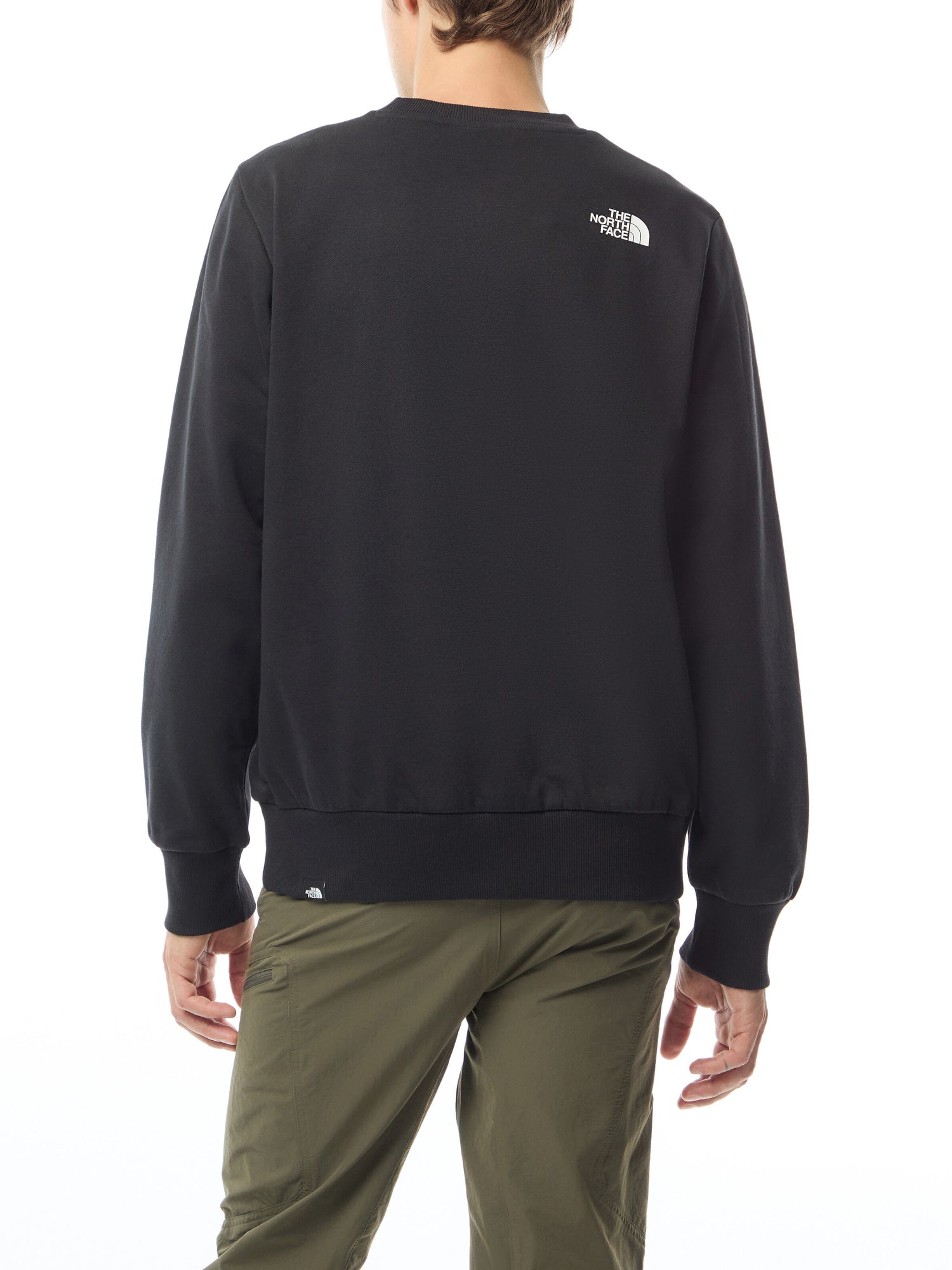 Simple Dome Crew Neck Sweatshirt Black