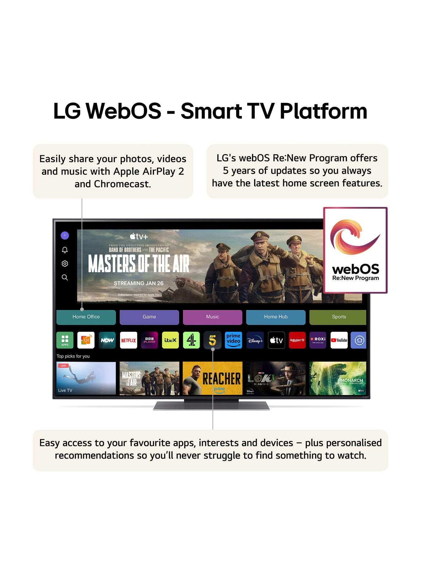 QNED87 50 Inch 4K Ultra HD Smart TV 2024