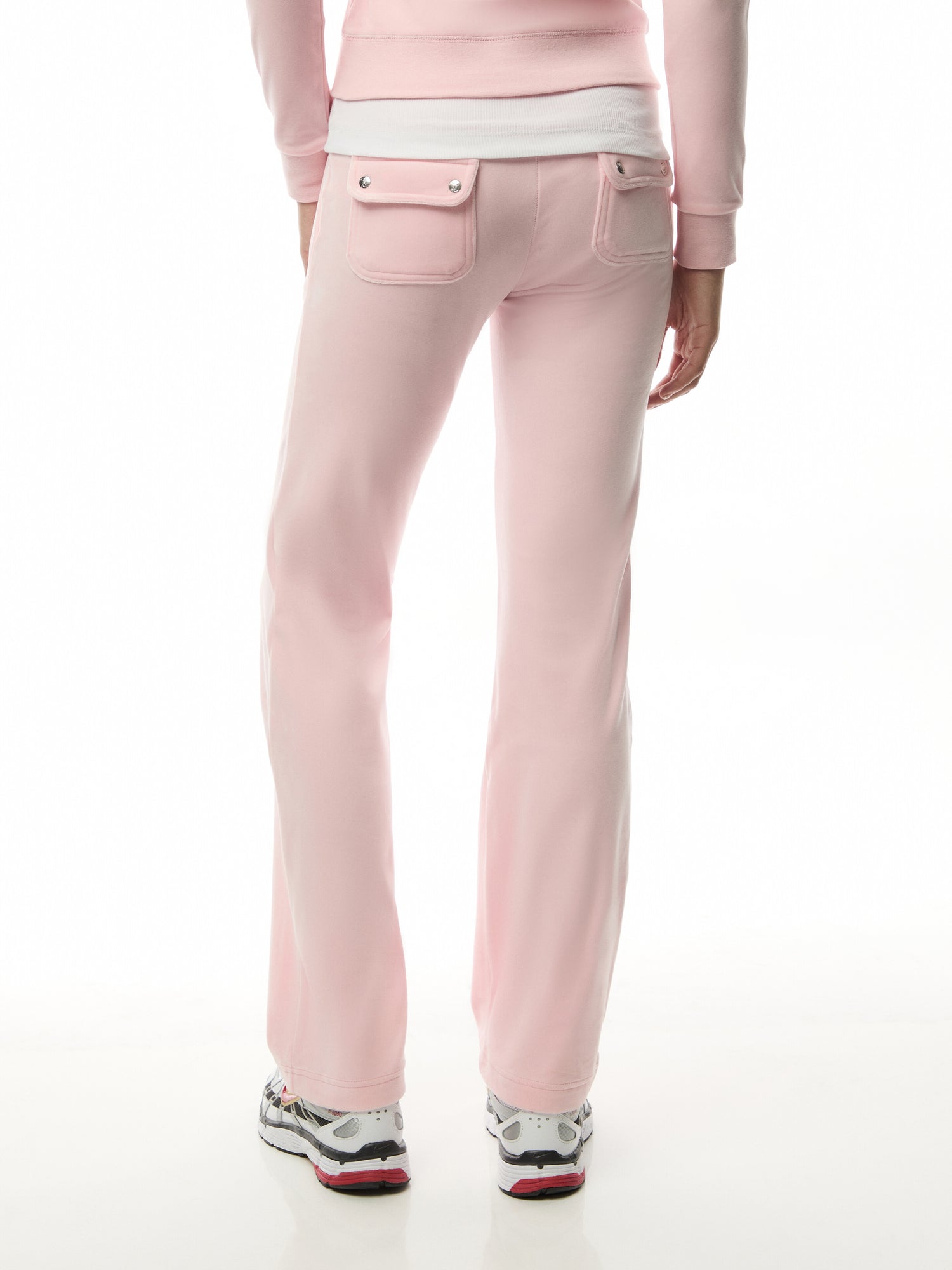 Classic Velour Mid Rise Pocketed Trackpant