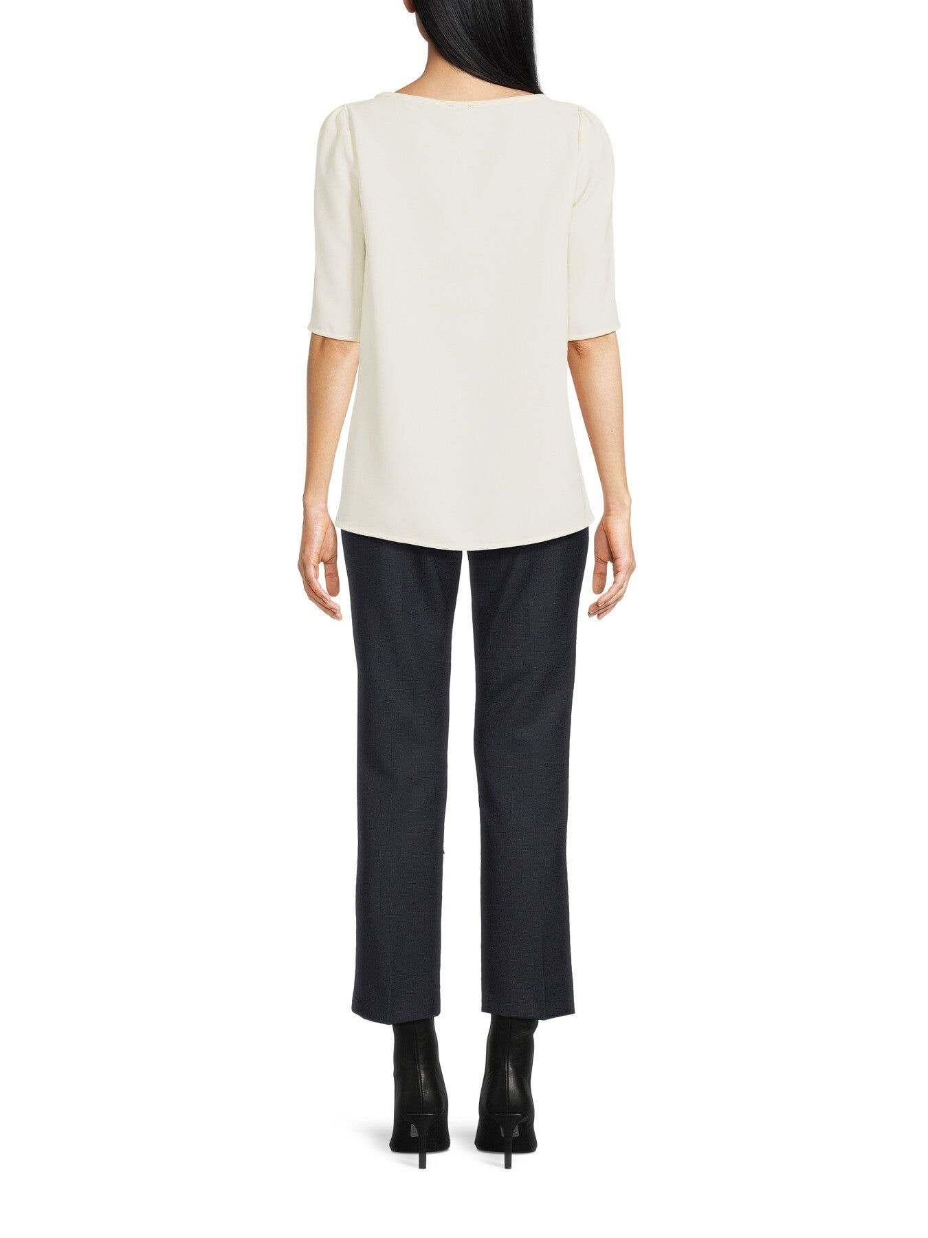 Vanessa Crew Neck Top with Short Sleeve