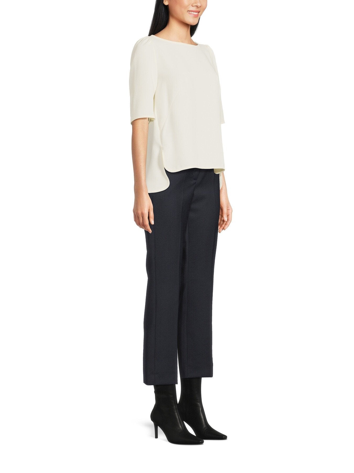 Vanessa Crew Neck Top with Short Sleeve
