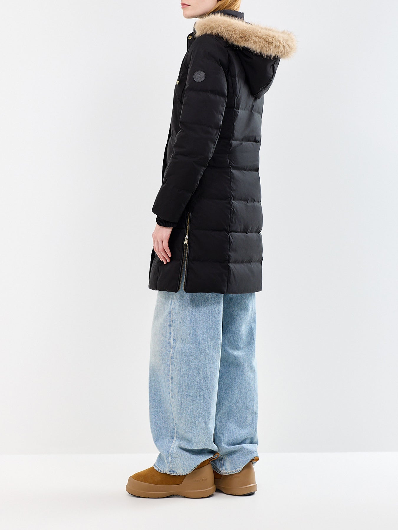 Insulated Puffer Coat Black