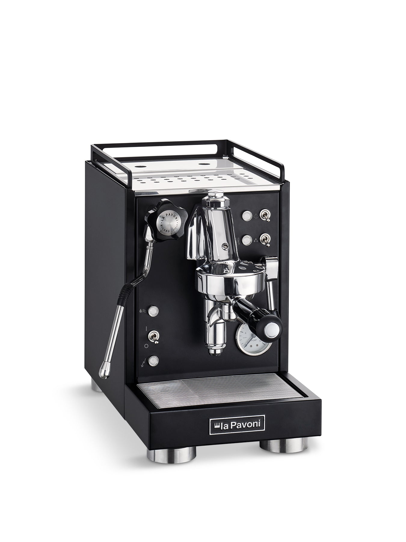 Lpsmcb01Uk La Pavoni Semi Professional Coffee Machine Cellini Mini Matte Black