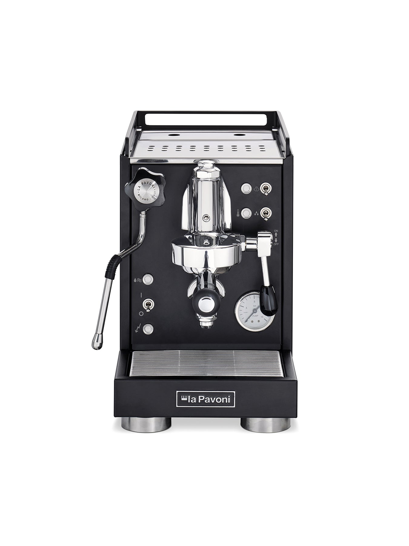 Lpsmcb01Uk La Pavoni Semi Professional Coffee Machine Cellini Mini Matte Black