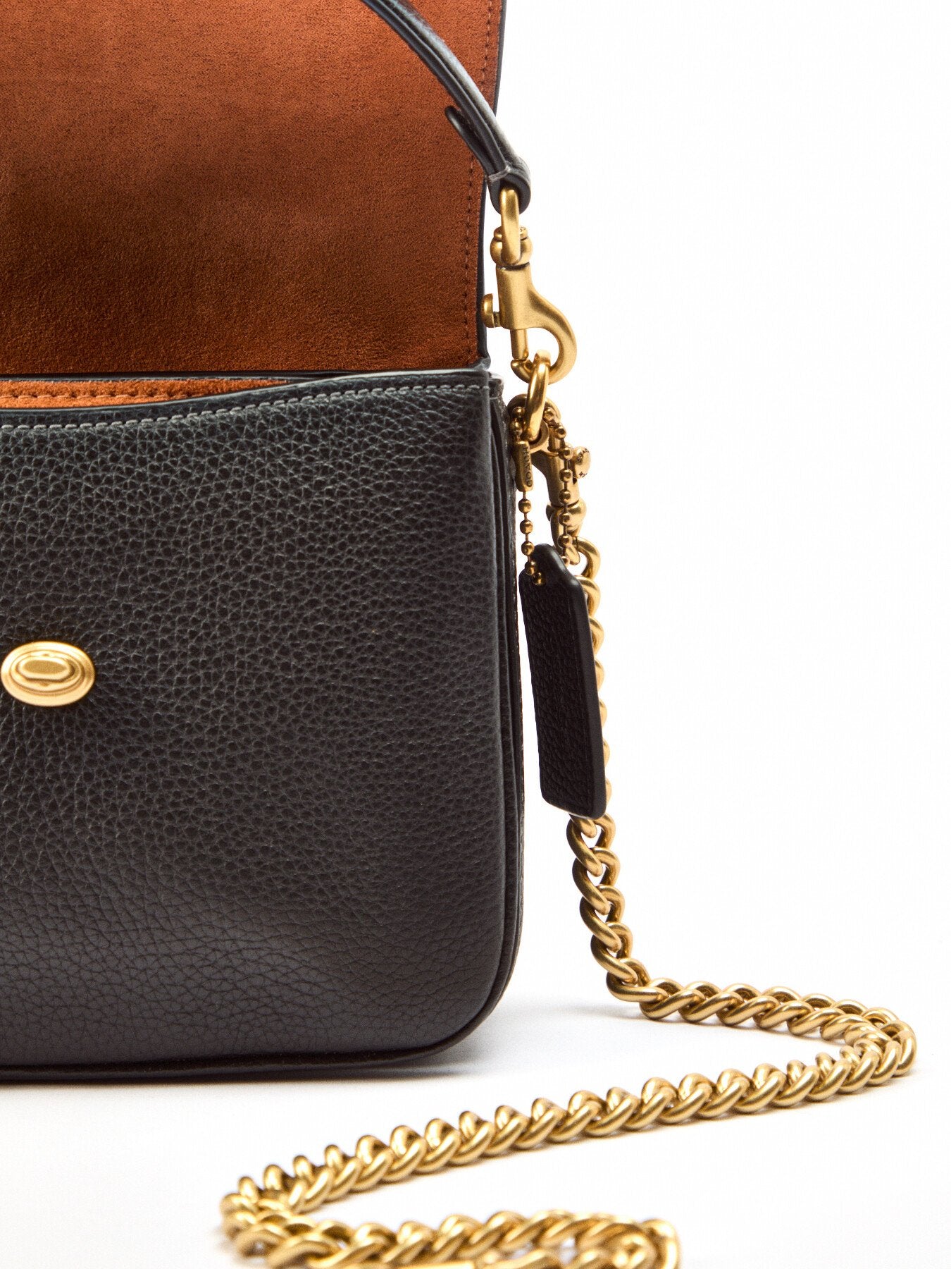 Cassie Leather Crossbody 19 Black