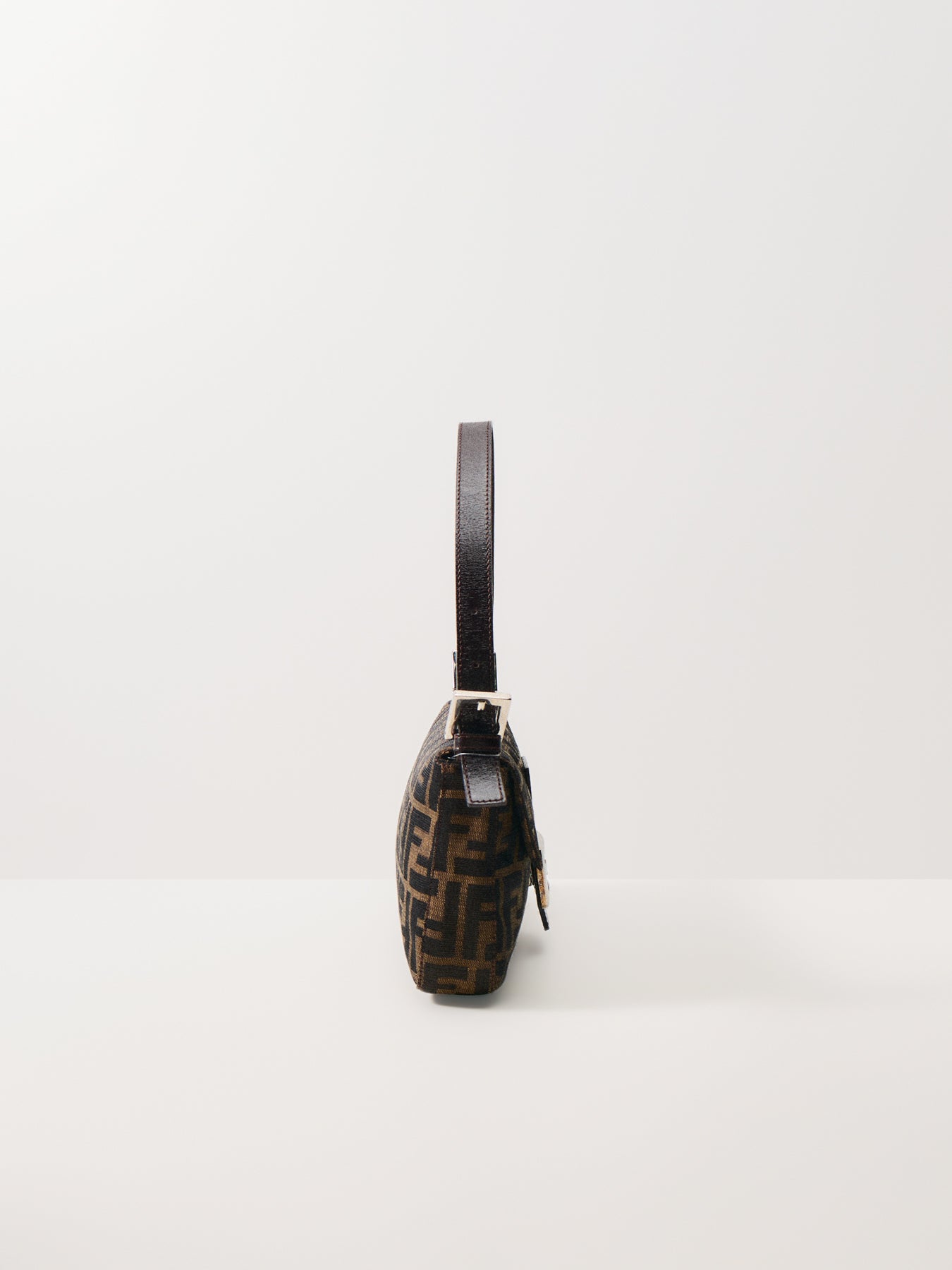 Vintage Fendi Zucca Baguette Bag Brown