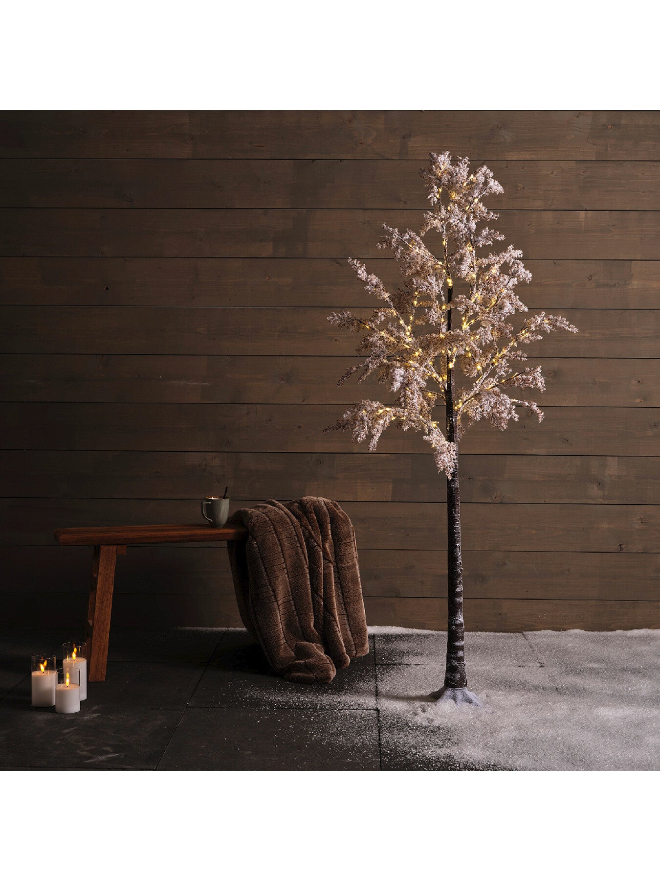 Micro Led Tree Gb White Flower Steady Outdoor 180cm
