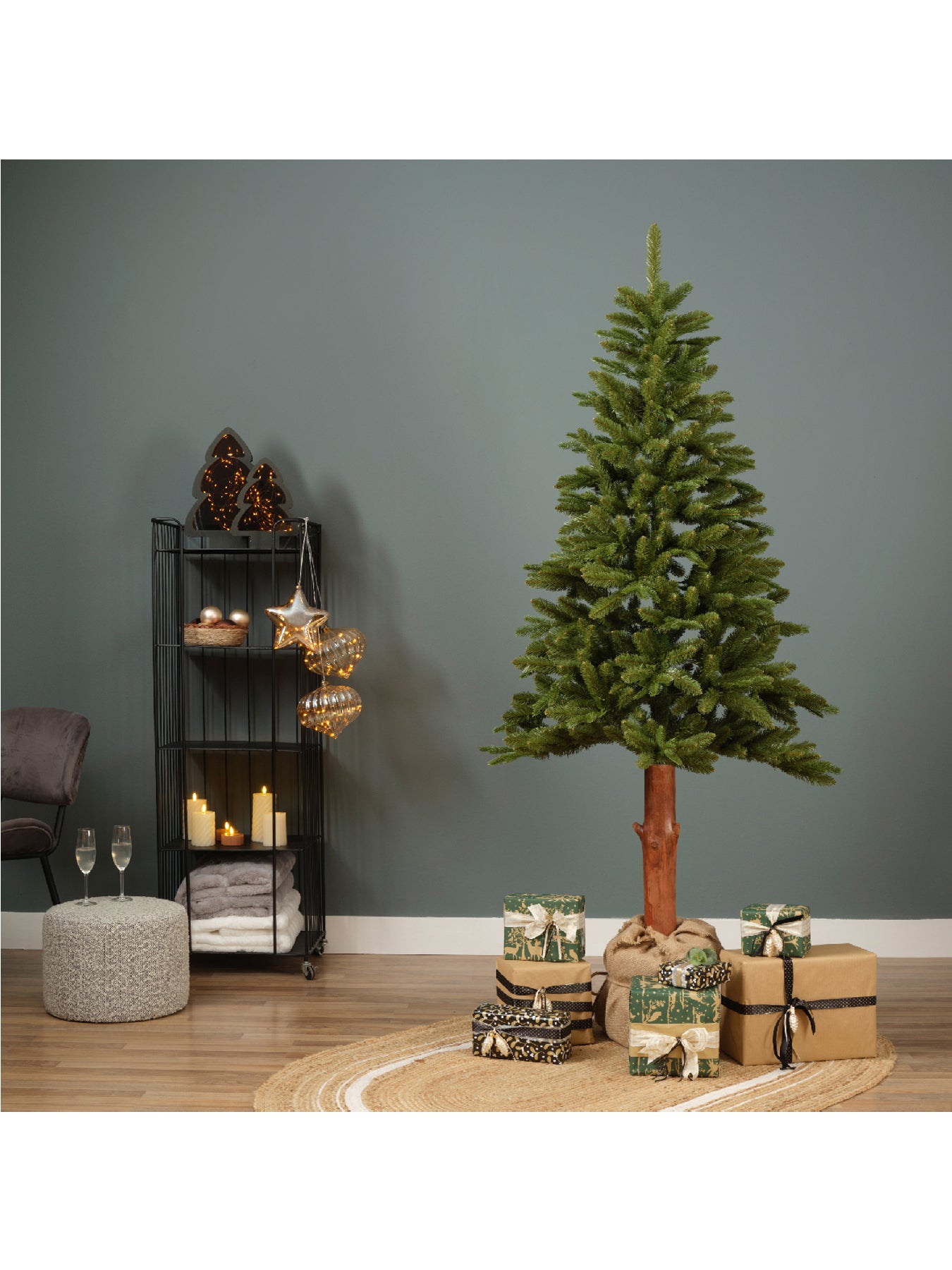 Tiaga Fir Slim Christmas Tree 6ft