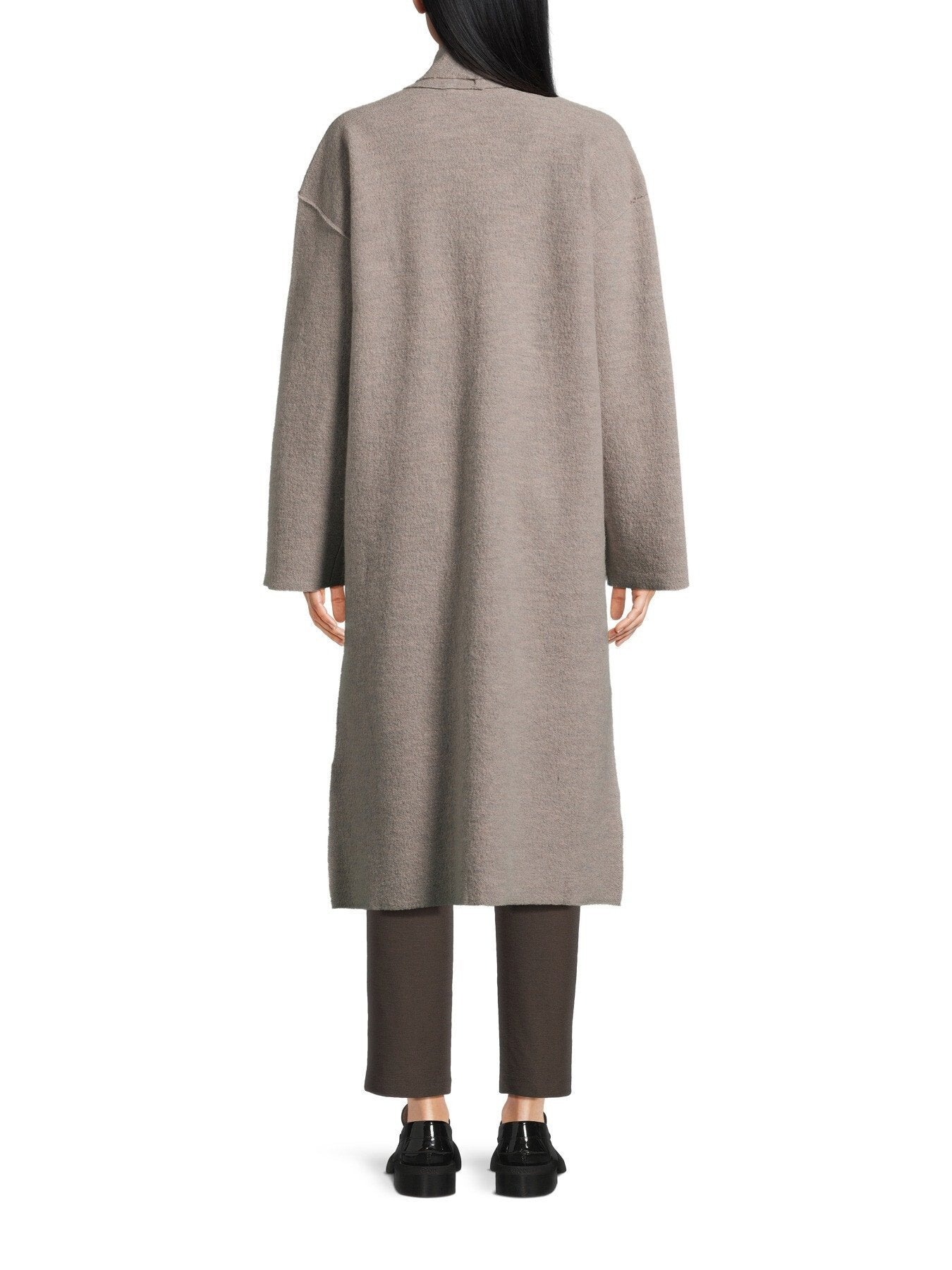 High Collar Regenerative Wool Coat