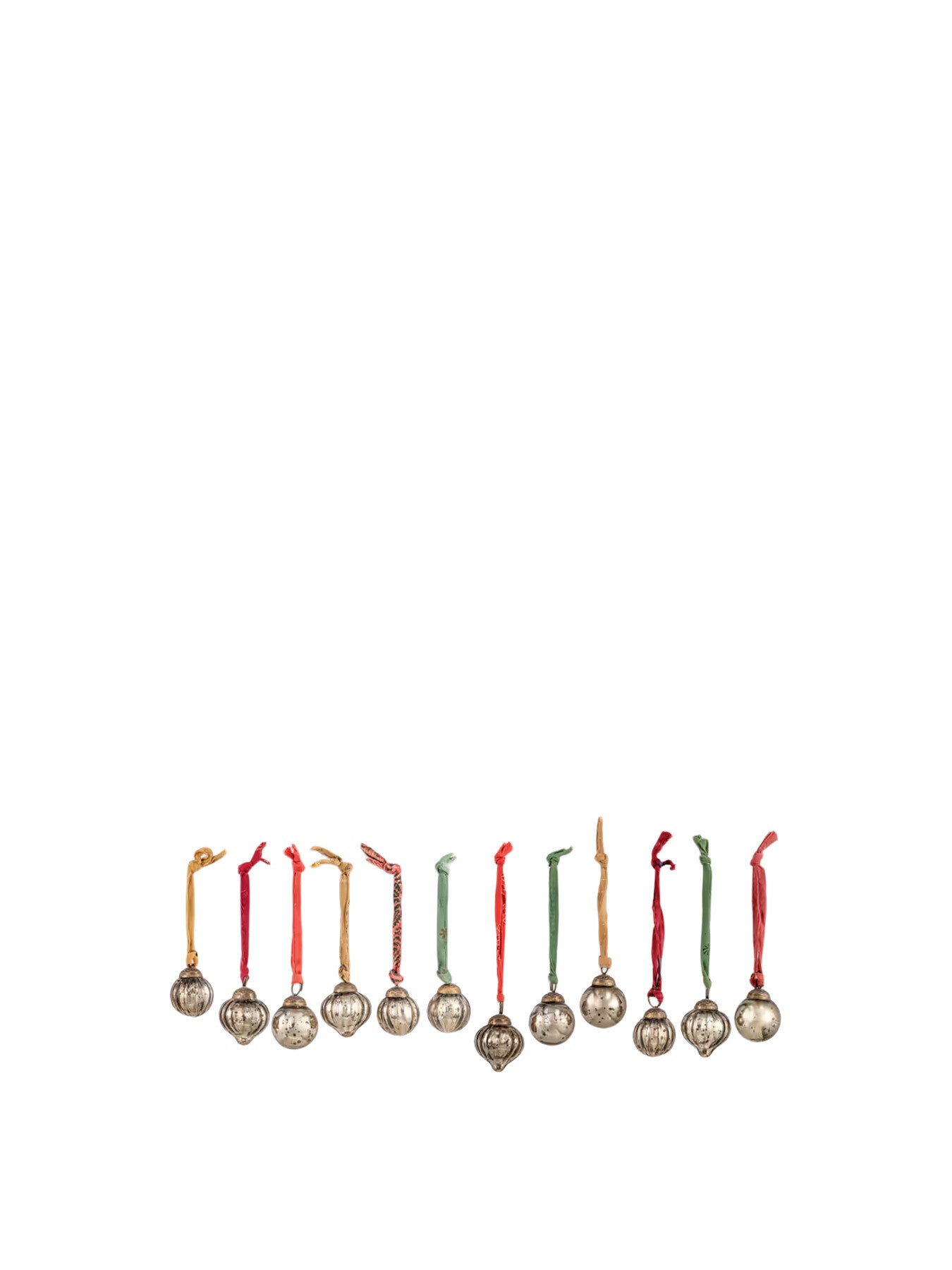 Dew Drop Antique Gold Set of 12 Baubles