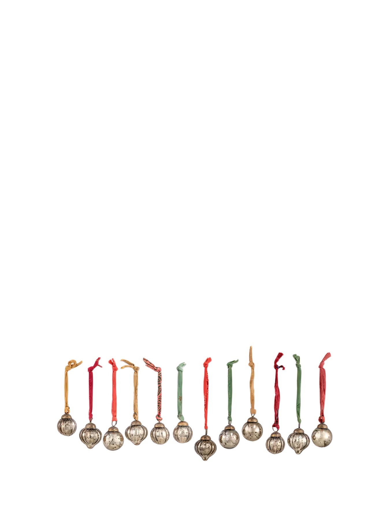 Dew Drop Antique Gold Set of 12 Baubles