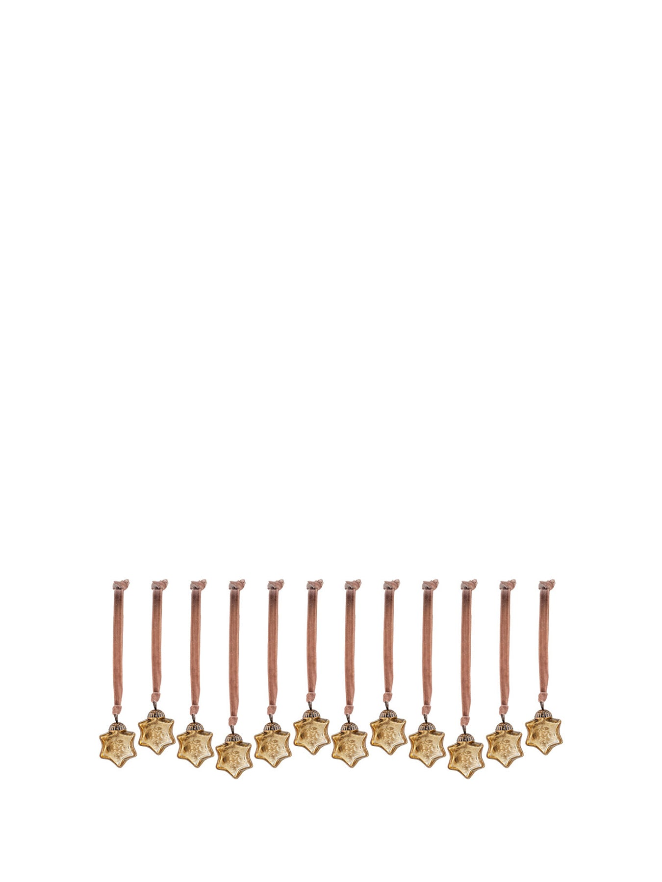 Sardi Gold Star Baubles Pack of 12