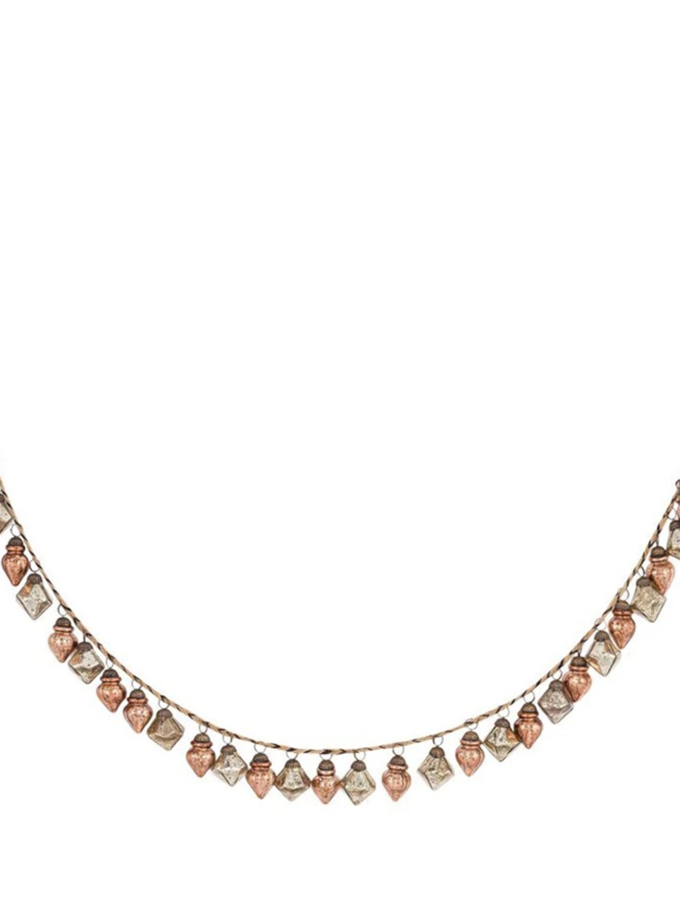 Ekiti Antique Gold Bauble Garland 130cm