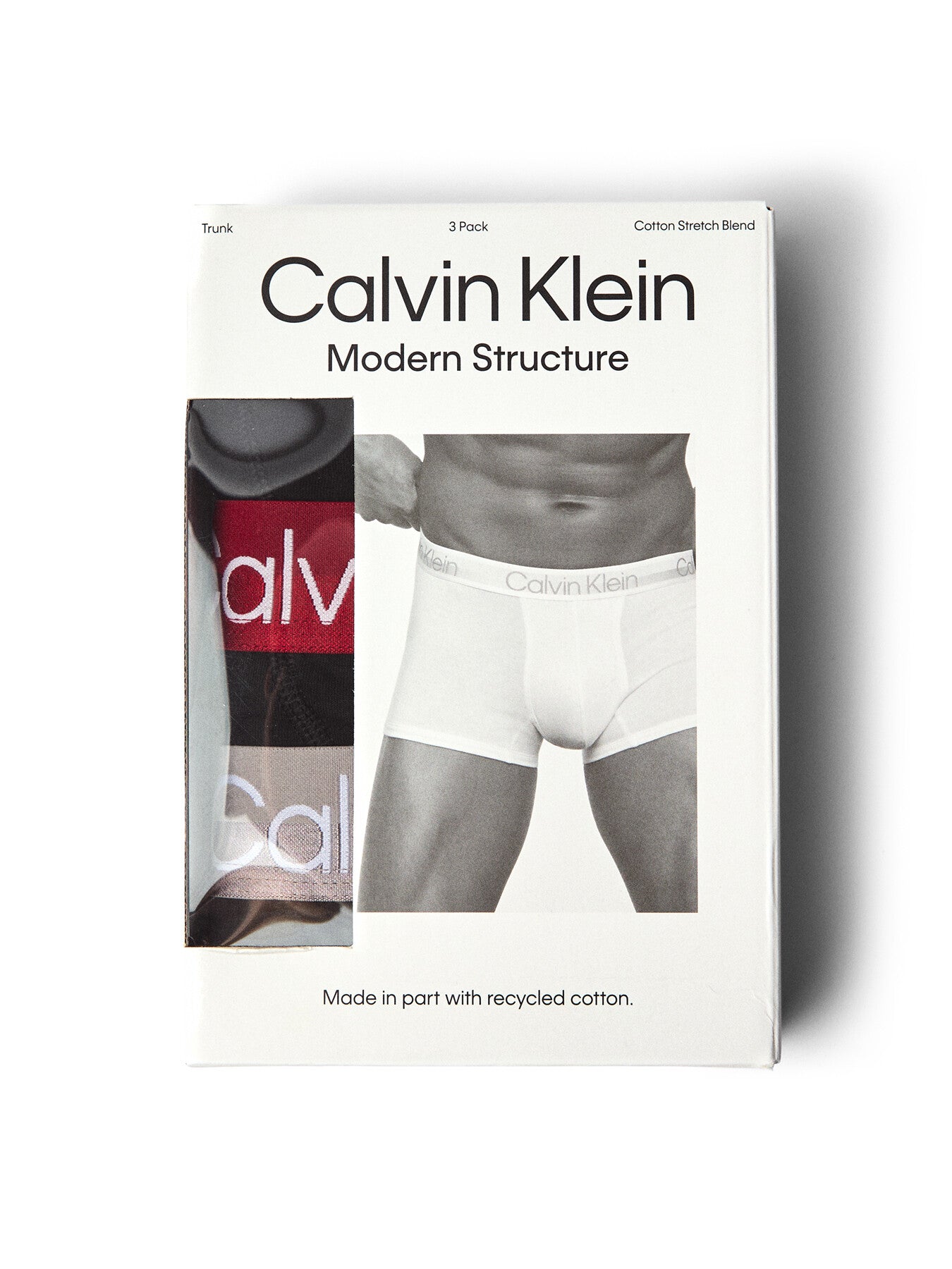 Three Pack Modern Structure Cotton Trunks