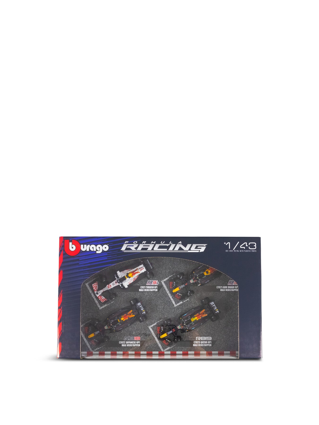143 F1 Red Bull Racing 4pk Max Verstappen Champion Set