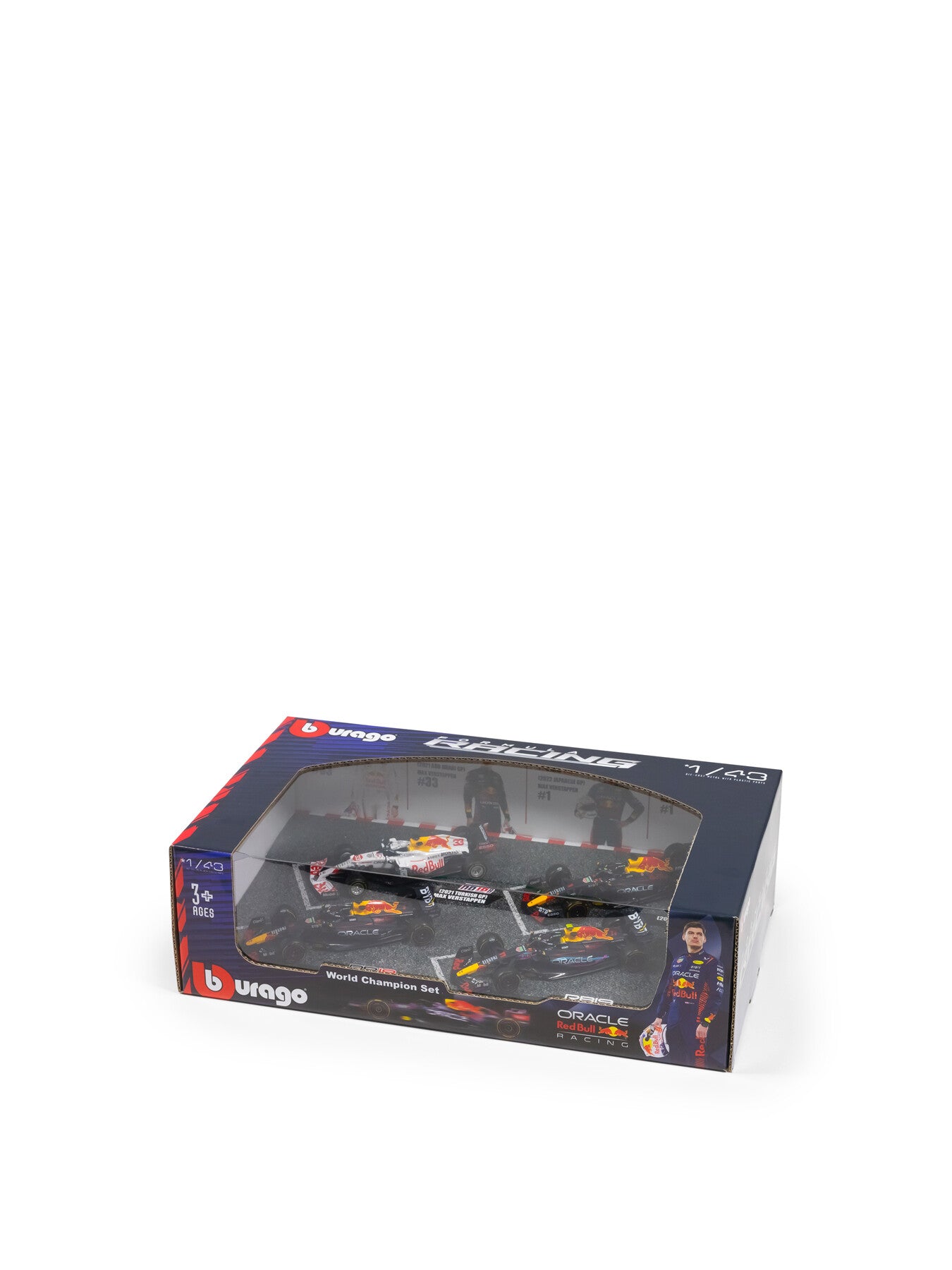 143 F1 Red Bull Racing 4pk Max Verstappen Champion Set