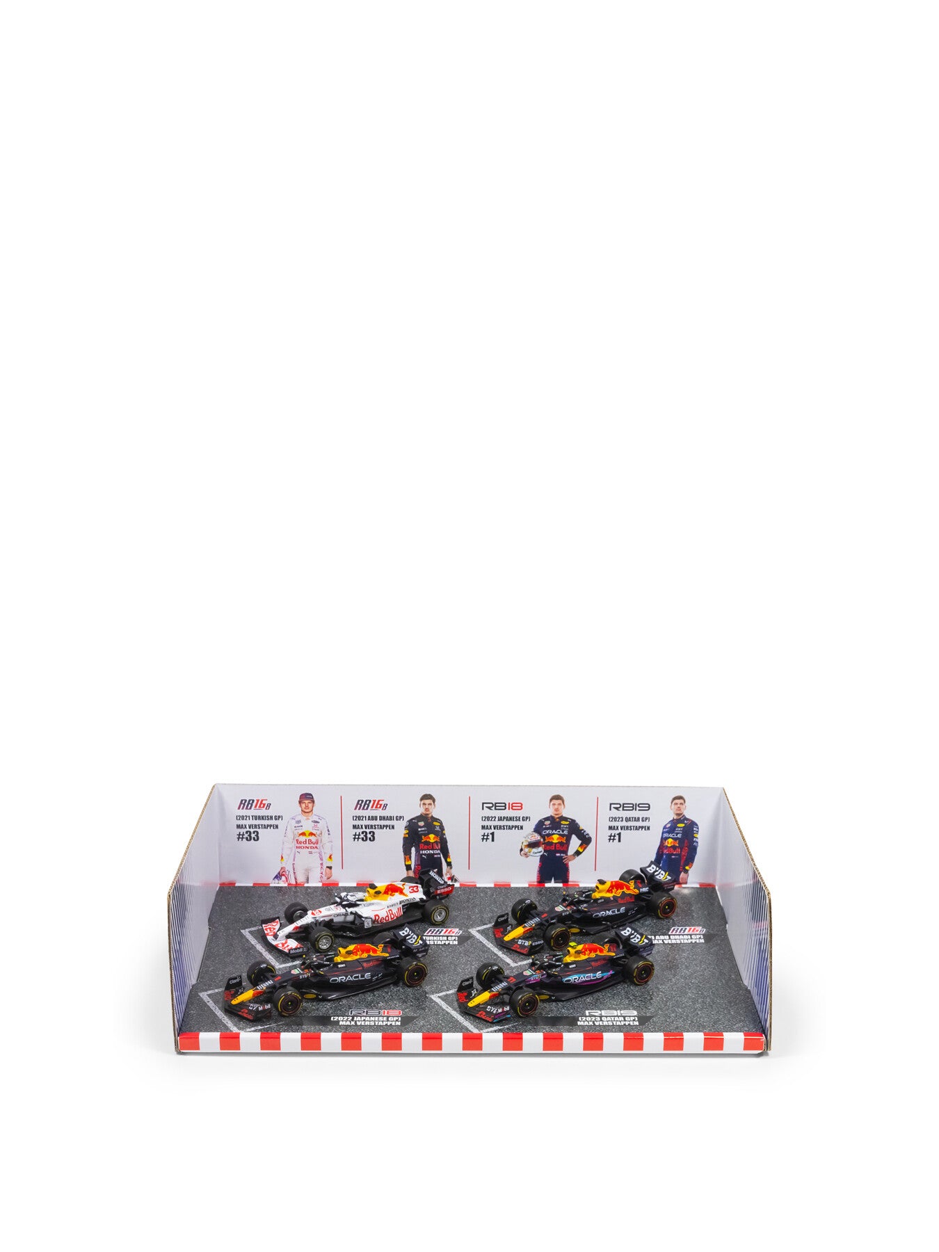 143 F1 Red Bull Racing 4pk Max Verstappen Champion Set