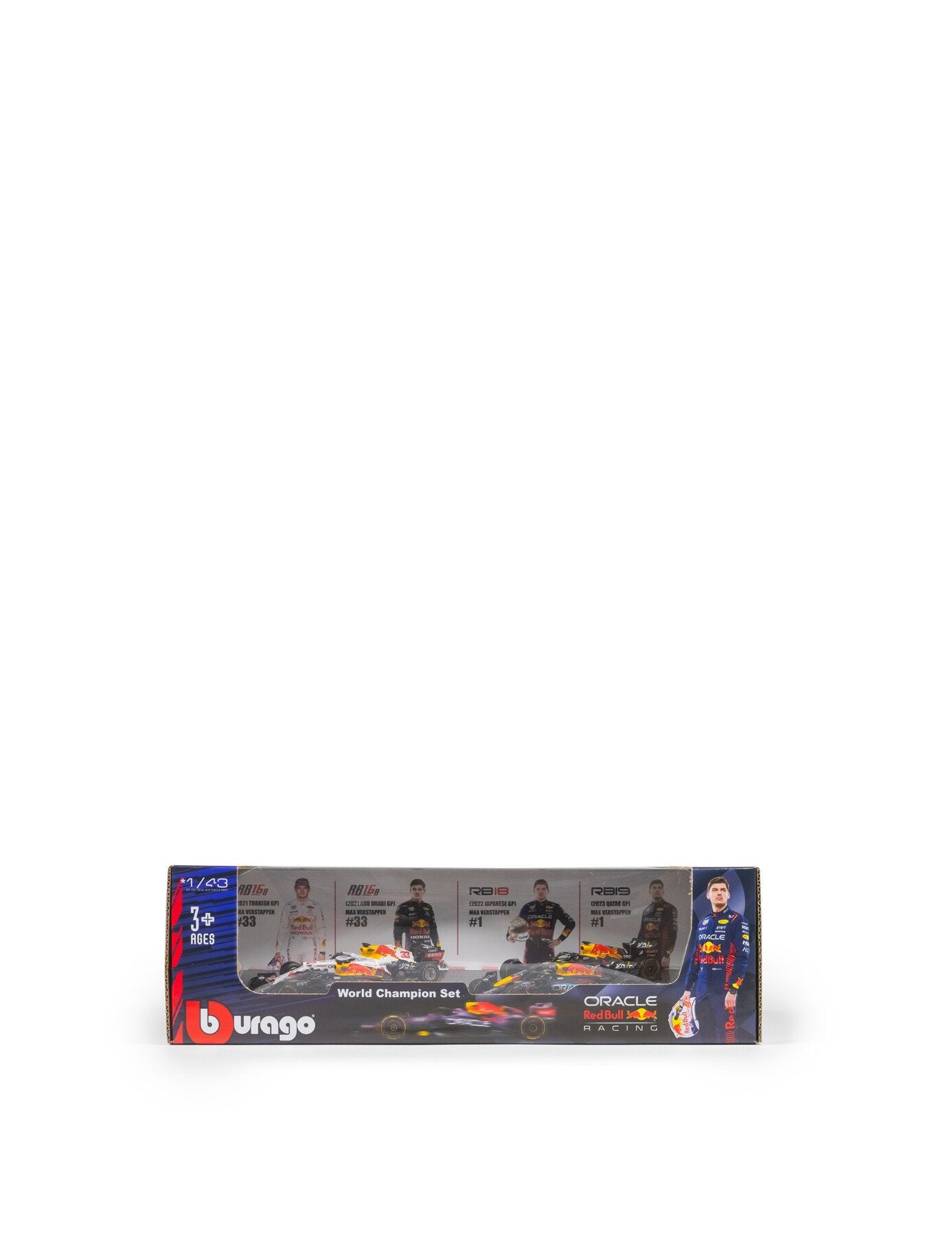 143 F1 Red Bull Racing 4pk Max Verstappen Champion Set