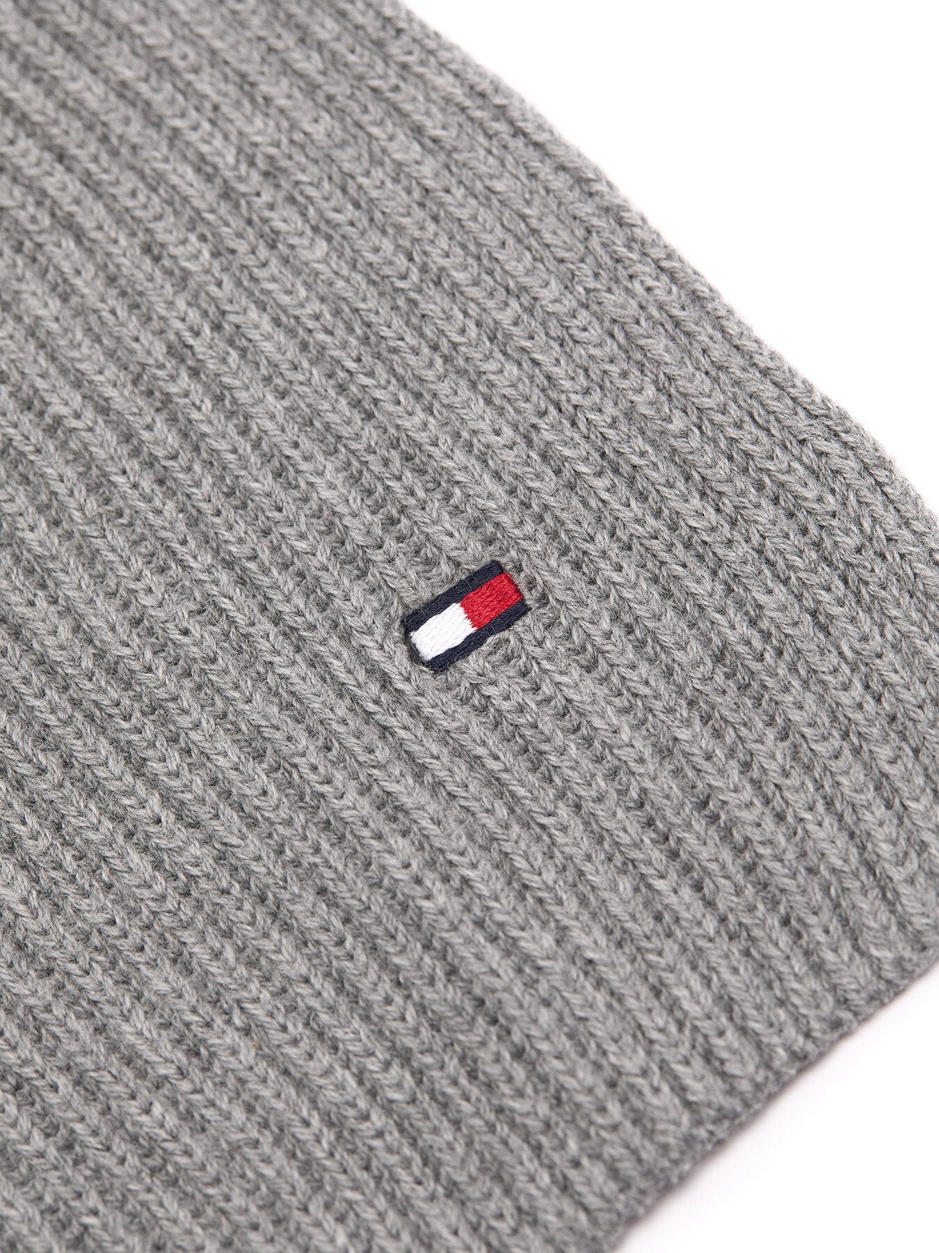 Logo Embroidery Cashmere Blend Scarf