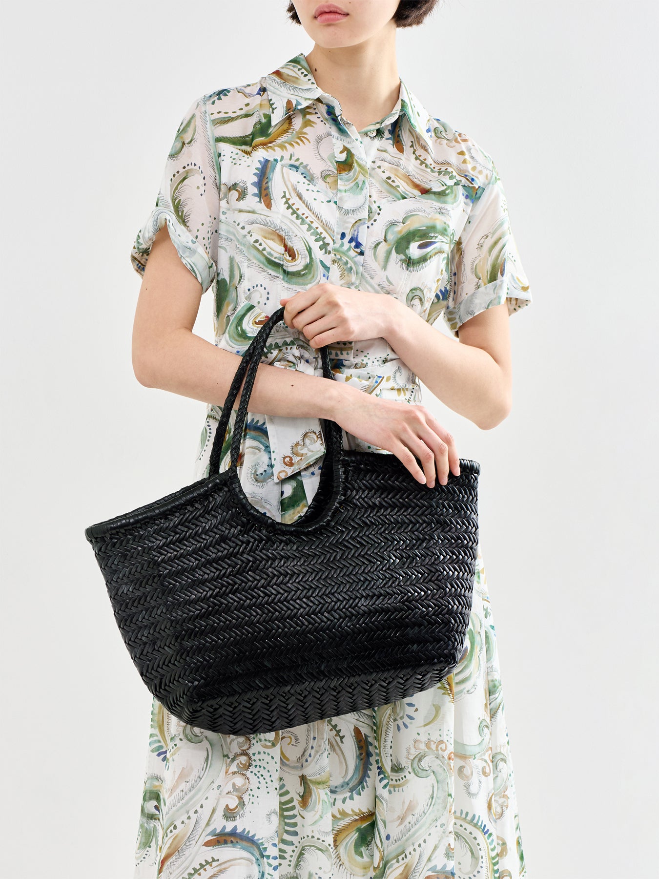 Nantucket Basket Bag Black