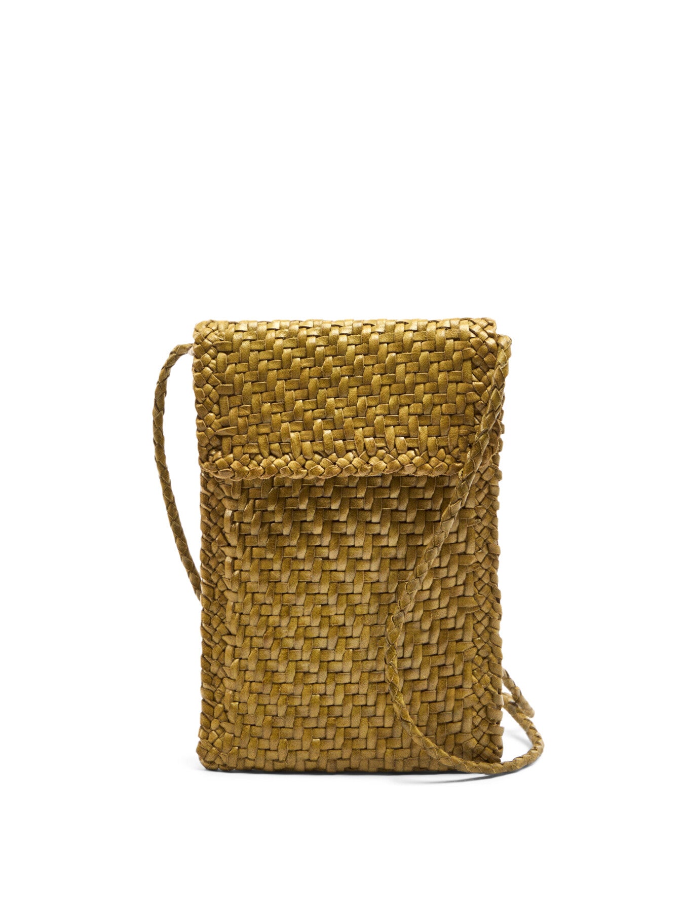 Woven Phone Crossbody Bag
